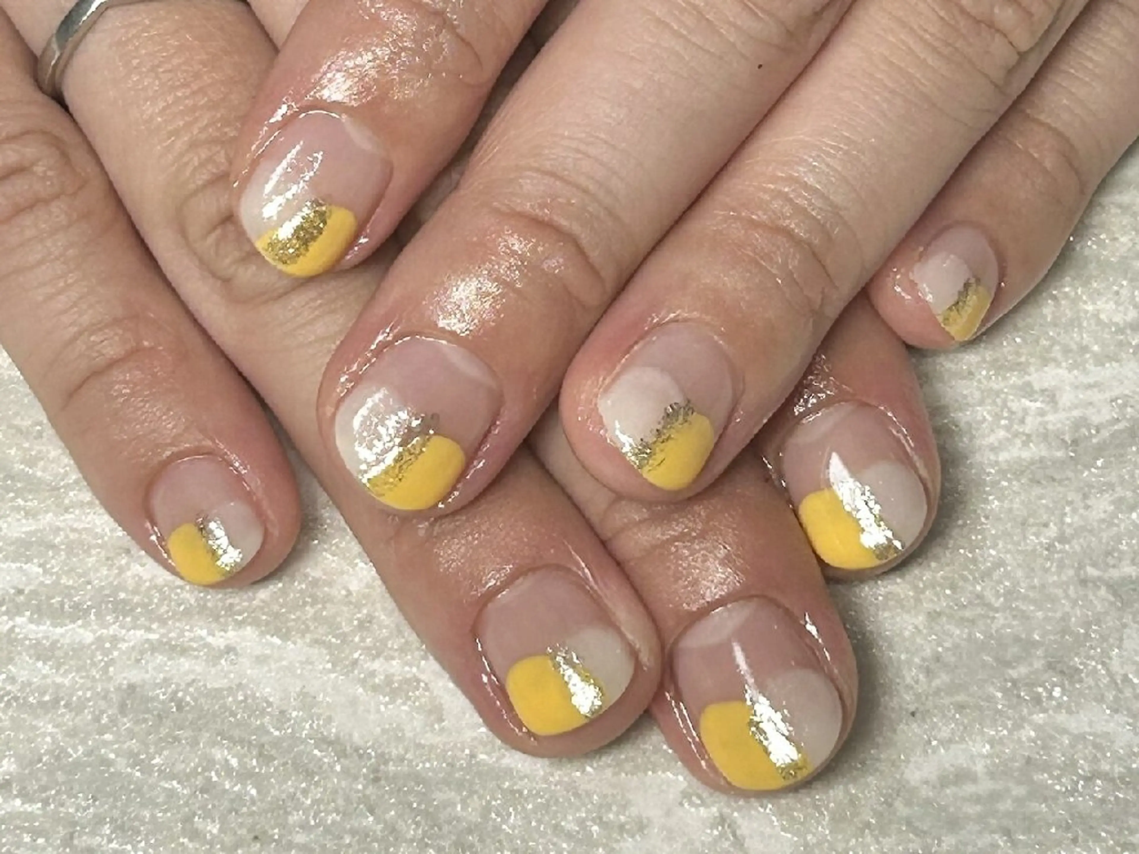 ネイル 韓国ネイル マグネットネイル ニュアンスネイル ピンク リボン ハンドネイル JULIE NAILのネイルデザイン