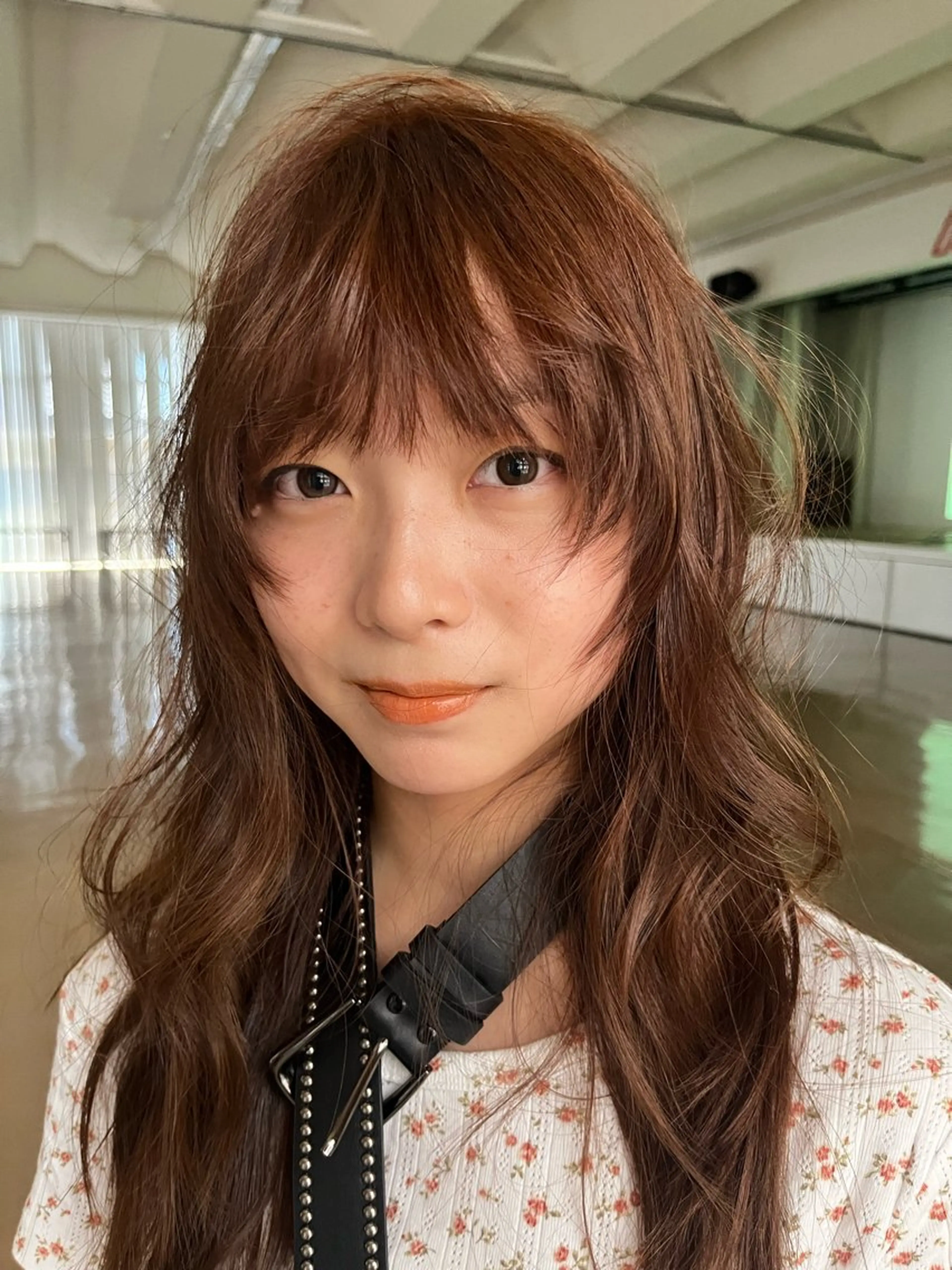 ロング カラー ベージュカラー オレンジ オレンジベージュ ヘアカラー トリートメント ニュアンスカラー/ 海外ヘア/ろーれんのヘアスタイル