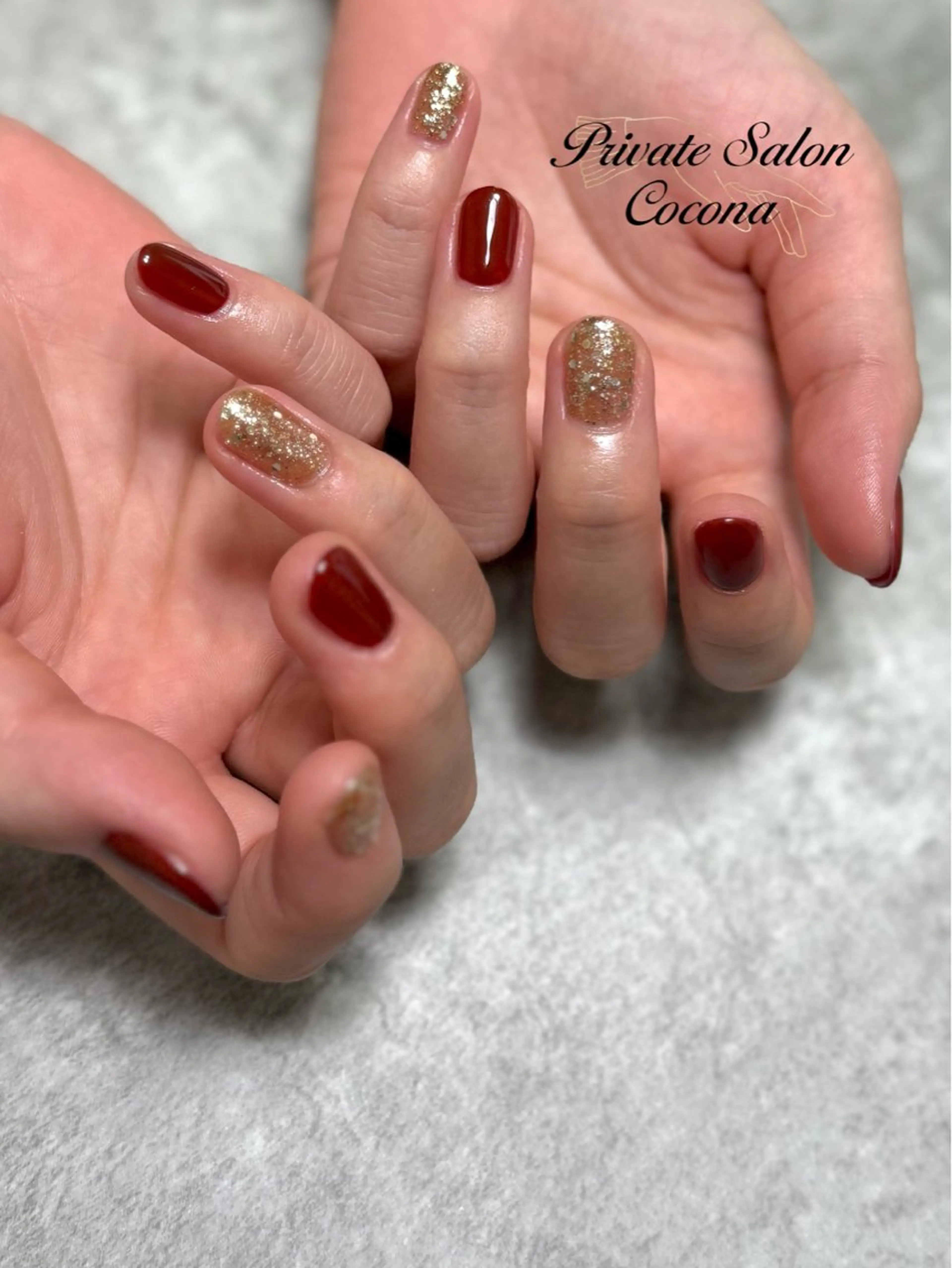 ネイル ワンカラーネイル ハンドネイル プライベートサロン nailcoconaのネイルデザイン
