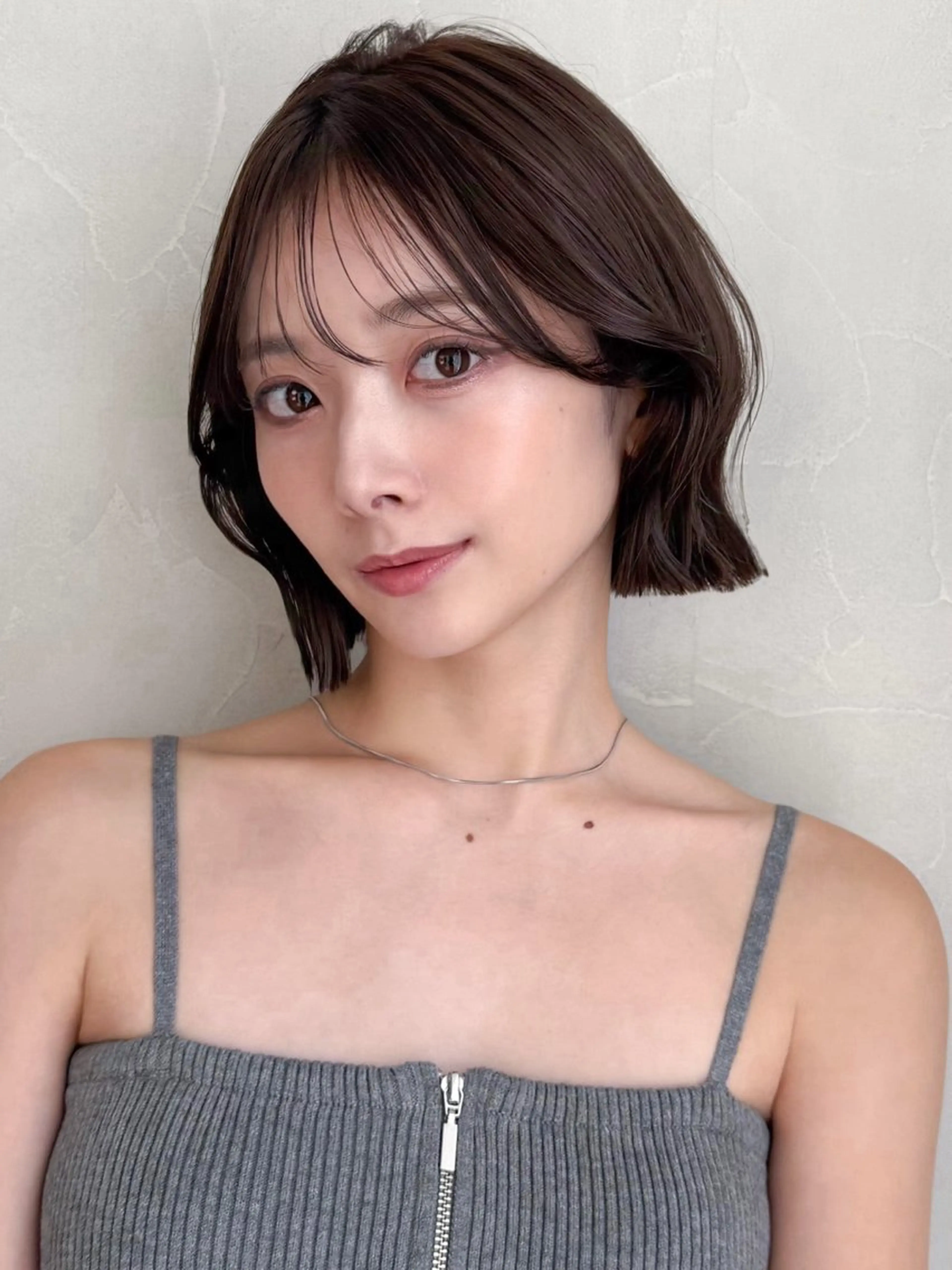ミディアム カット ヘアカラー トリートメント 💫レイヤー ・ボブ💫小川愛誠のヘアスタイル