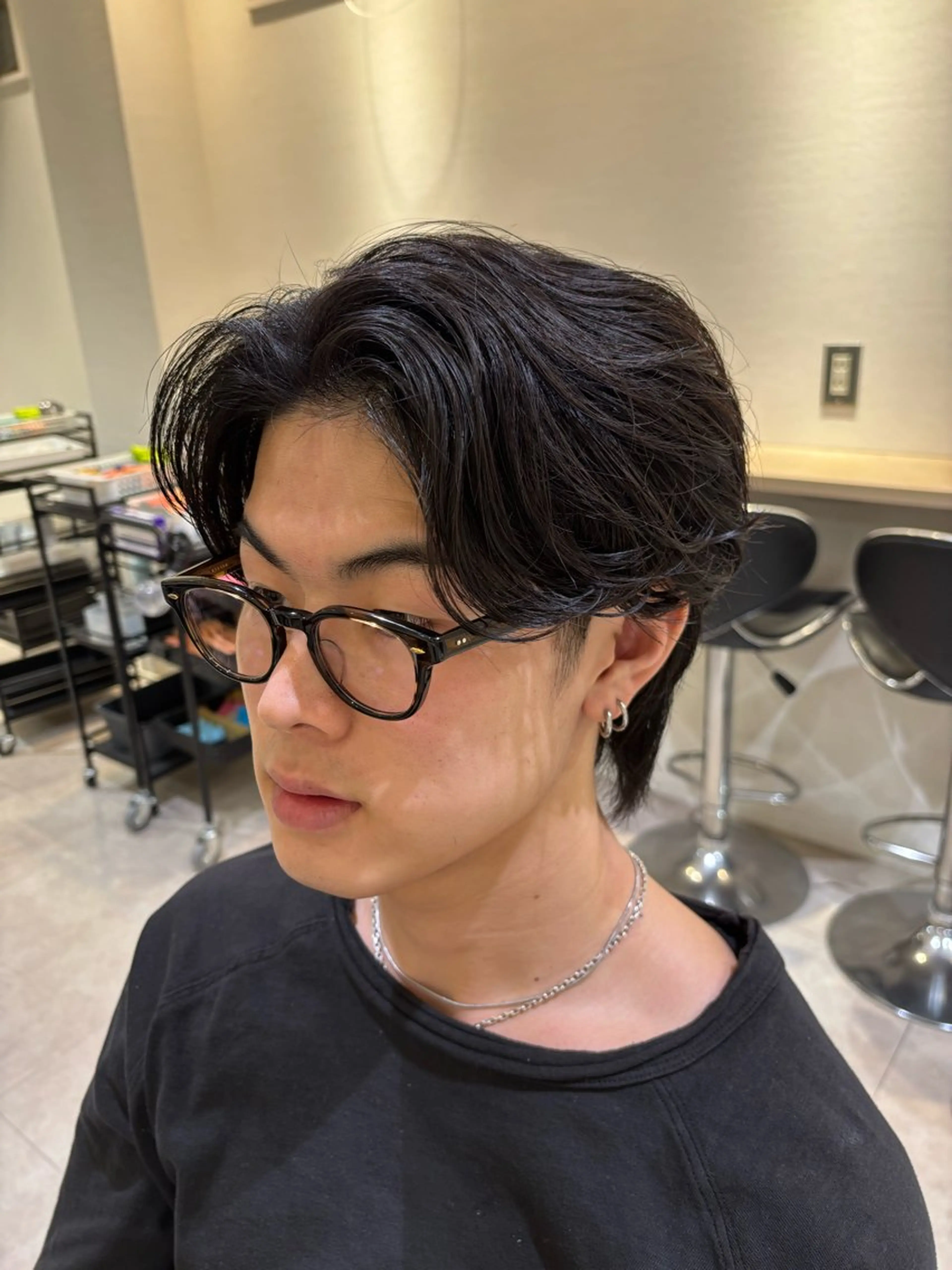 パーマ メンズ 学生（メンズ向け） 学生 カット パーマ AI TOKYO　men's横浜所属・メンズパーマ美容師 りゅうせいのヘアスタイル