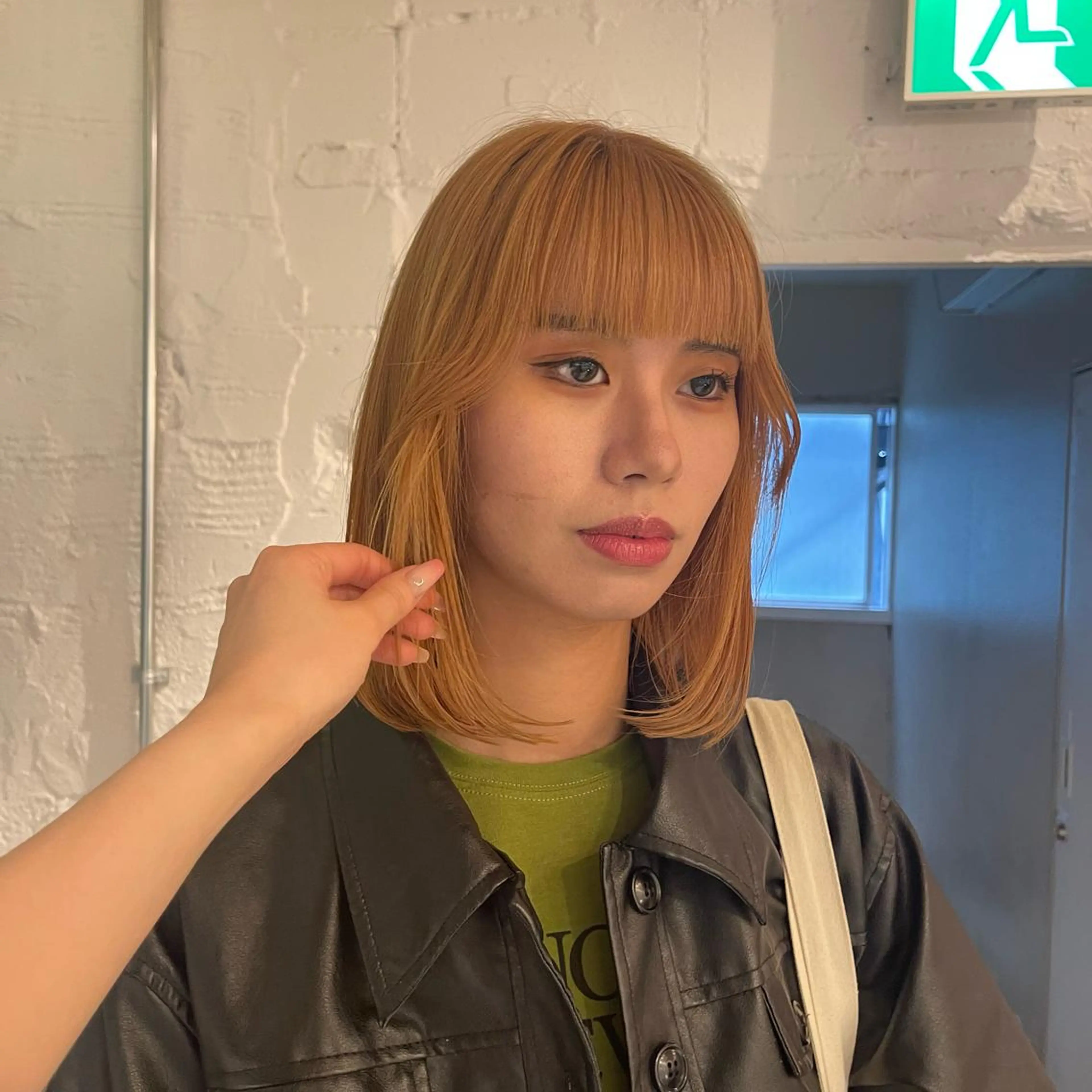 ショート カラー ヘアカラー トリートメント lunty miichiのヘアスタイル