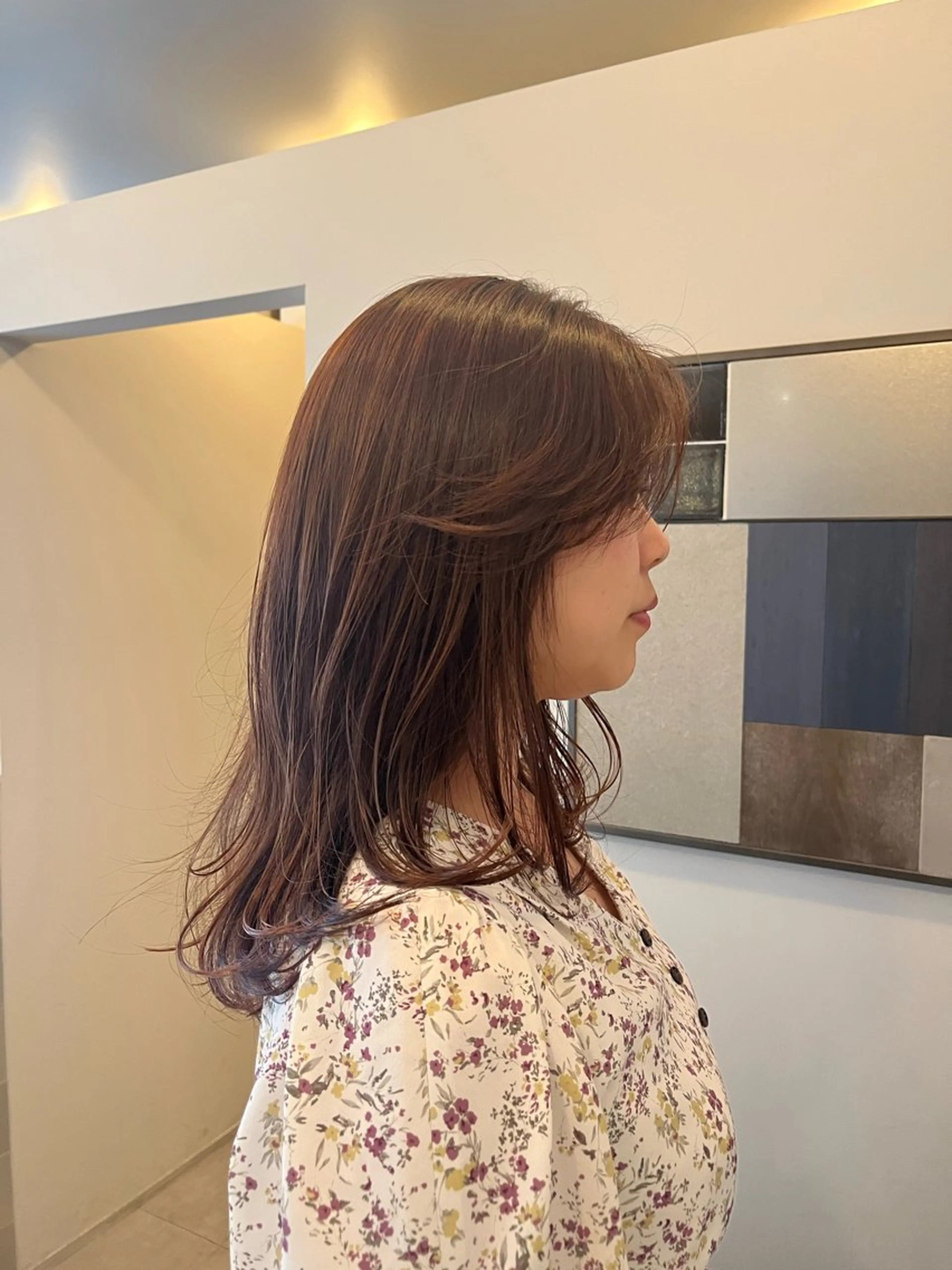 ミディアム unfeigned02所属・おーした /カットモデル伏見栄のヘアスタイル