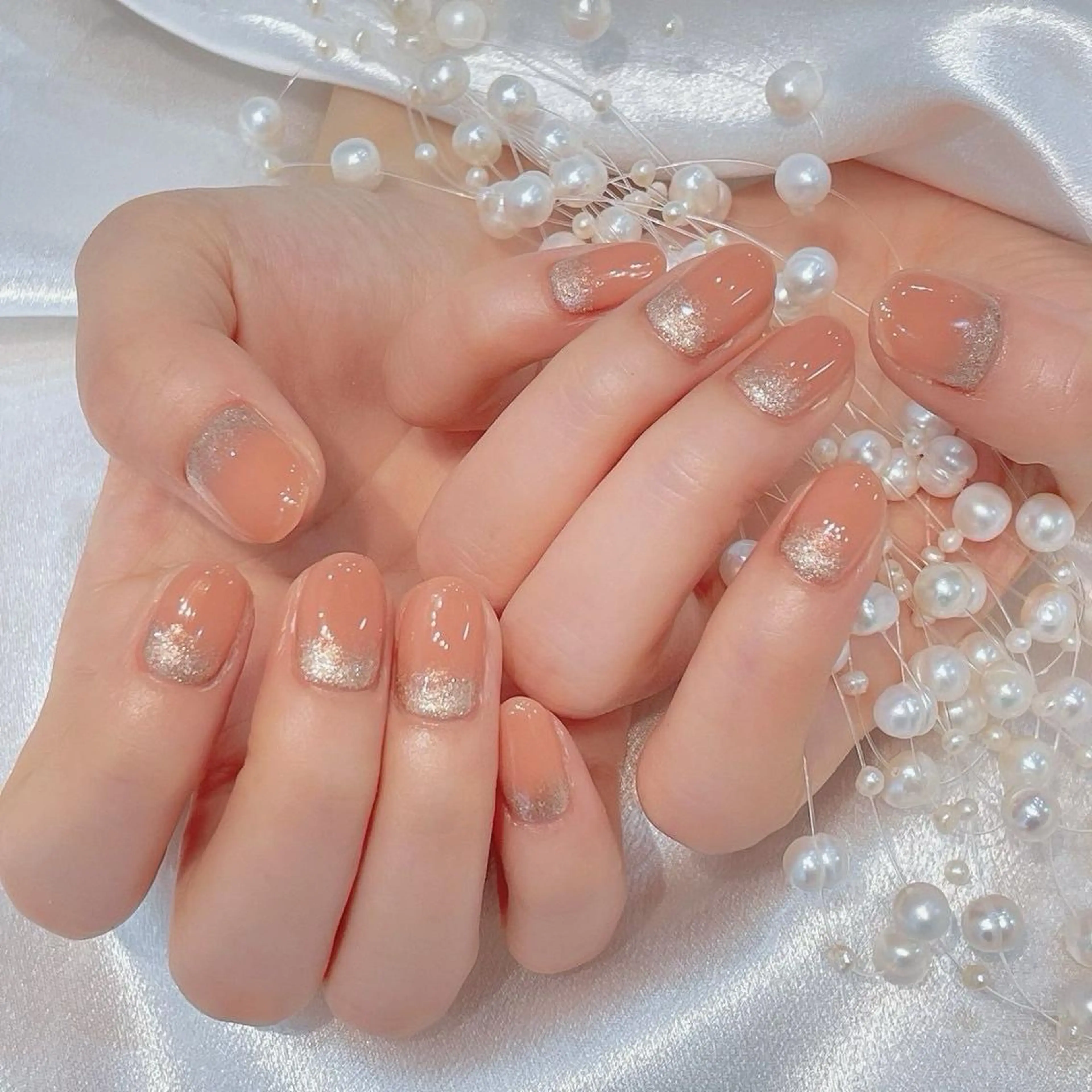 ネイル RAFFINE 月🦋🩵のネイルデザイン