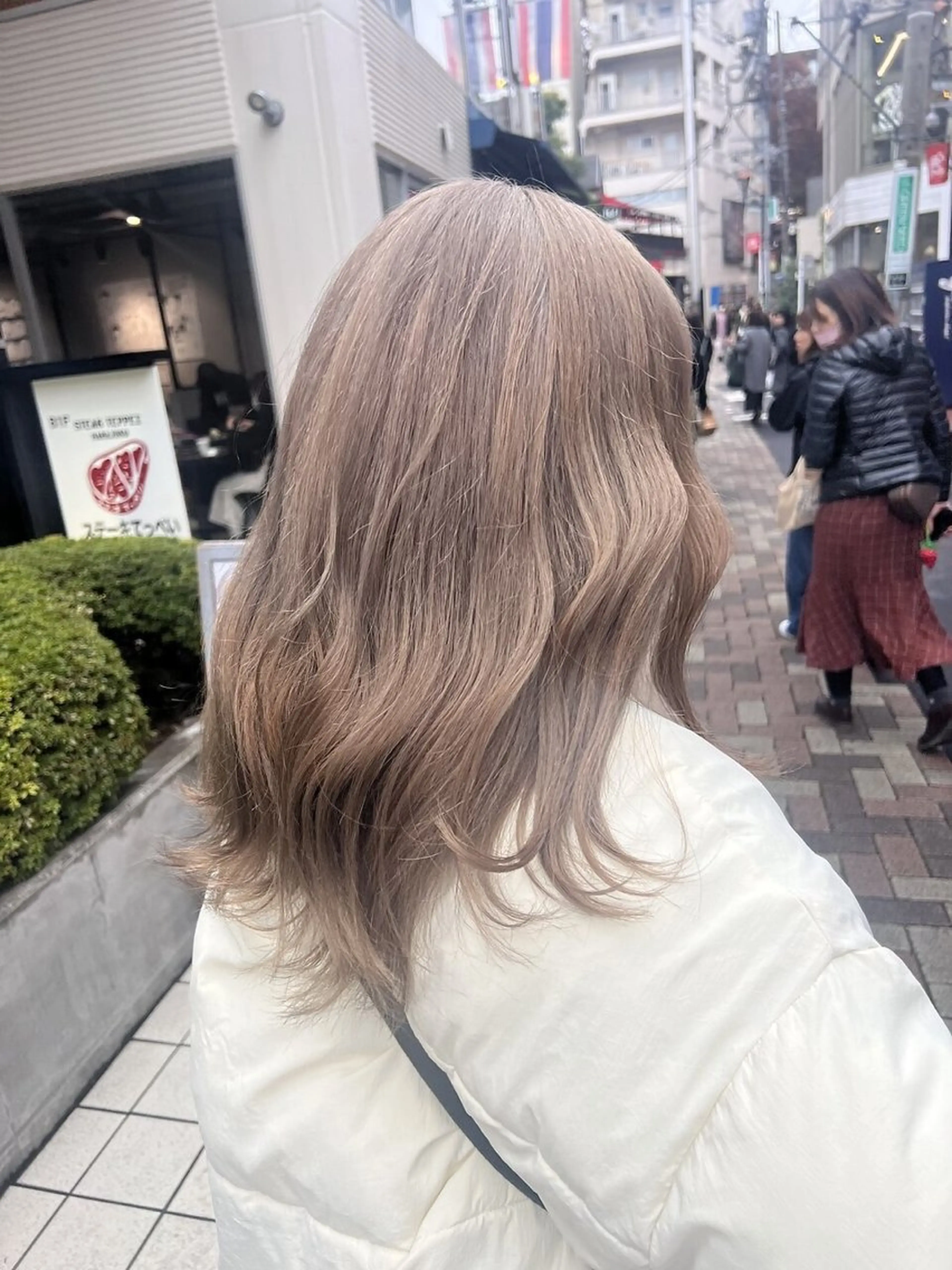ロング カラー ヘアカラー トリートメント ヘアセット ブリーチなしダブルカ ラー/ kazusaのヘアスタイル