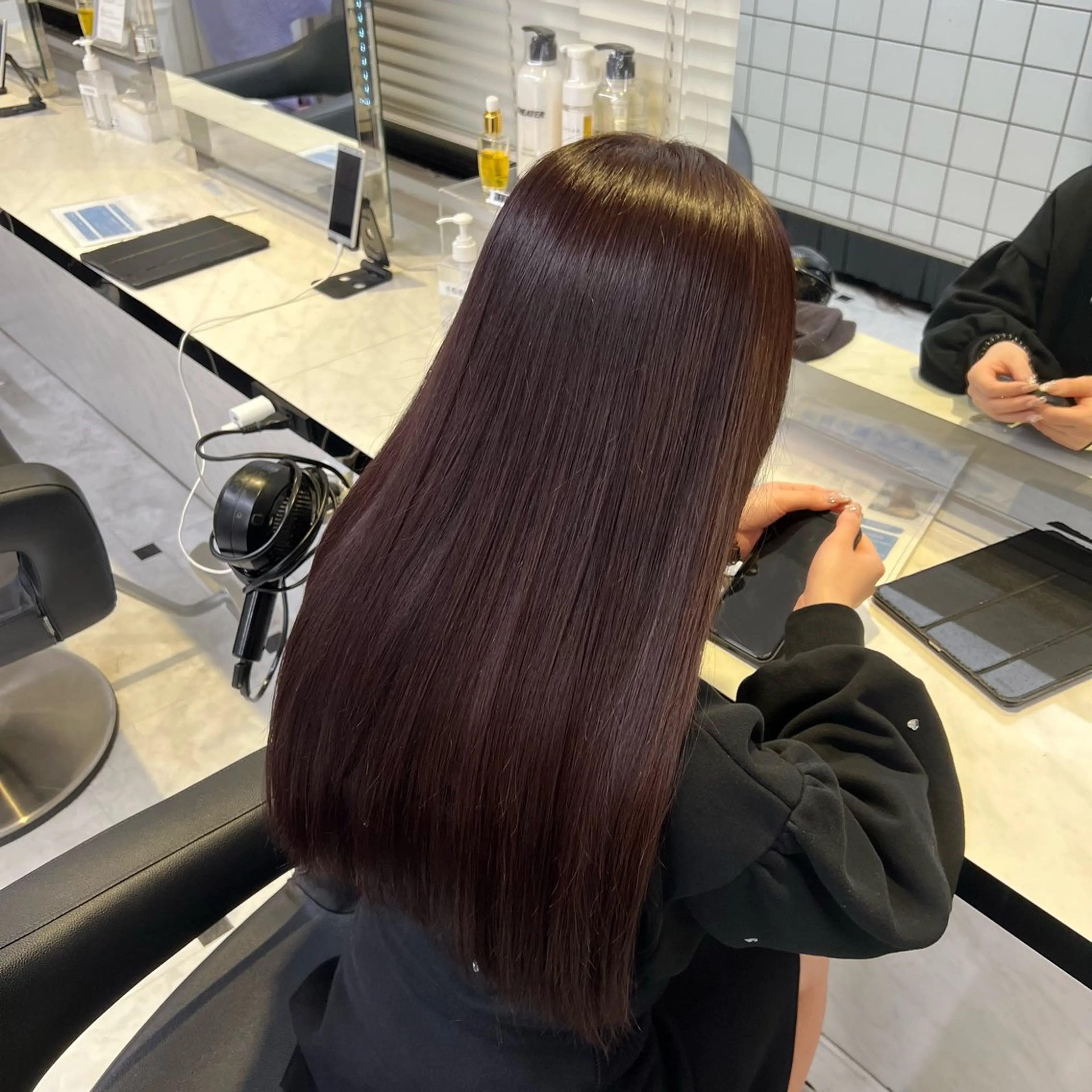 【🥀癖を綺麗に伸ばしたい方🥀】‎🍒縮毛矯正➕カラー➕炭酸SPA‎🍒の写真