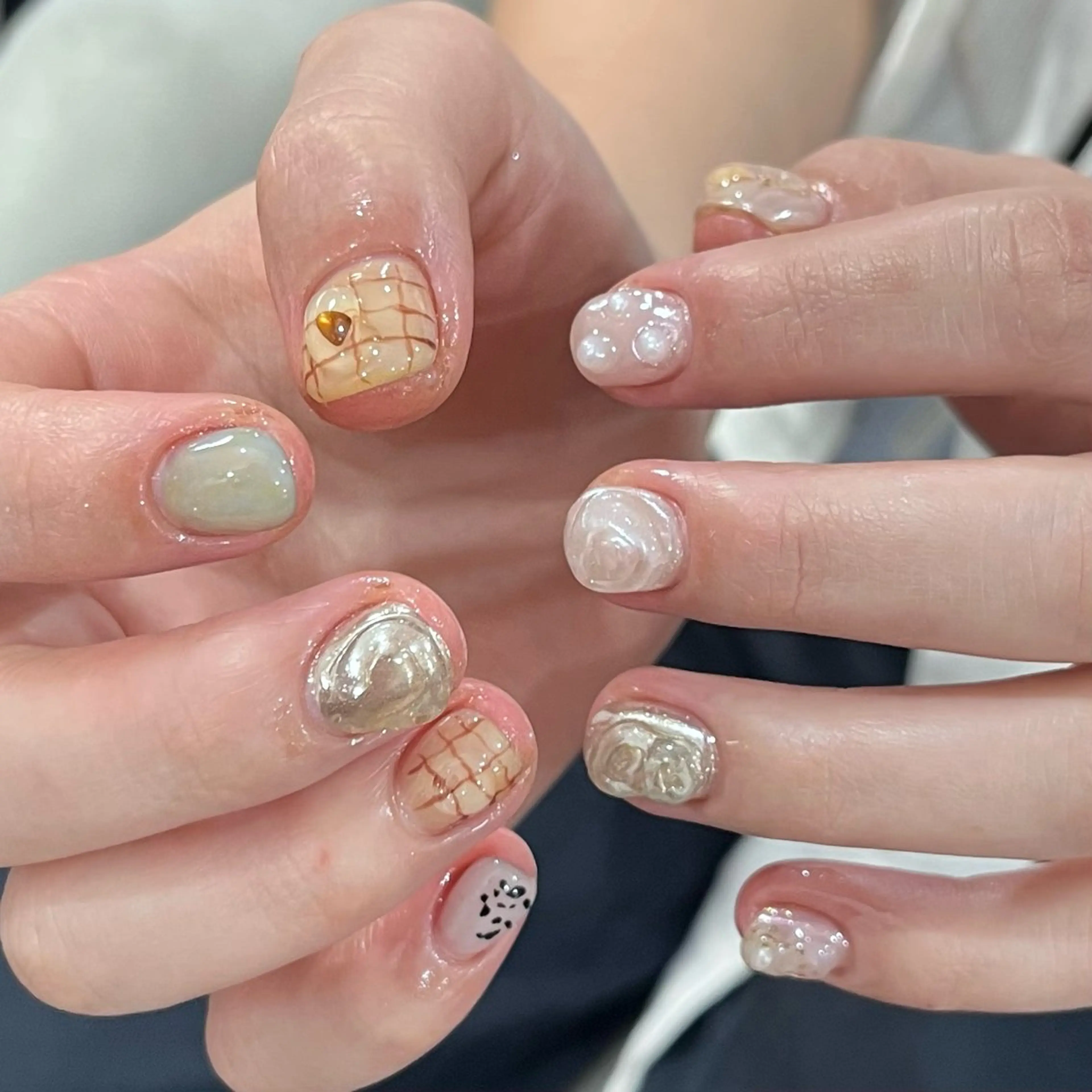 ネイル 韓国ネイル ワンホンネイル ハンドネイル ハンドケア Chang _Nailのネイルデザイン