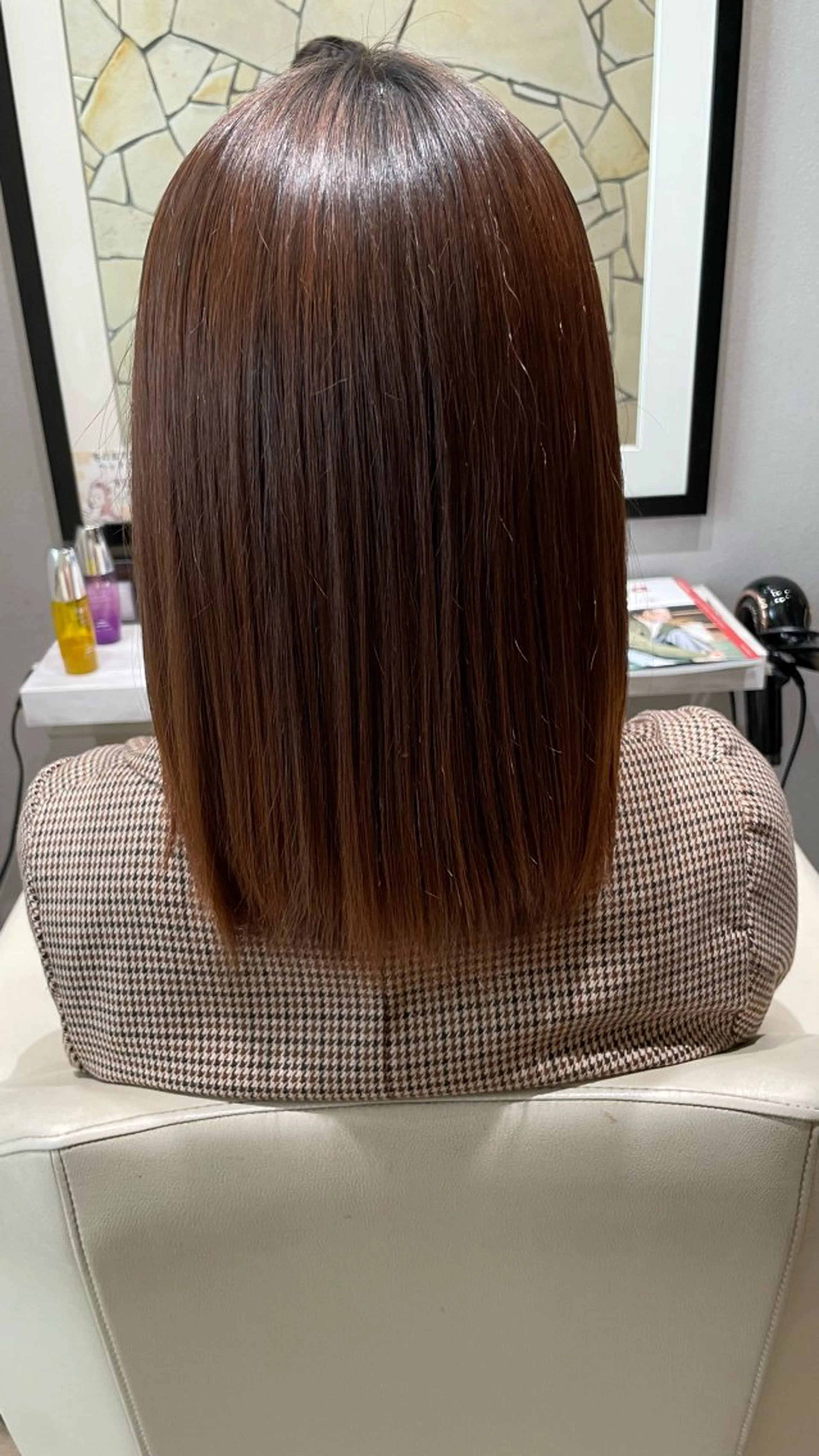 ロング パーマ ヘッドスパ k-two✨たき艶感 カラー／美髪矯正のヘアスタイル