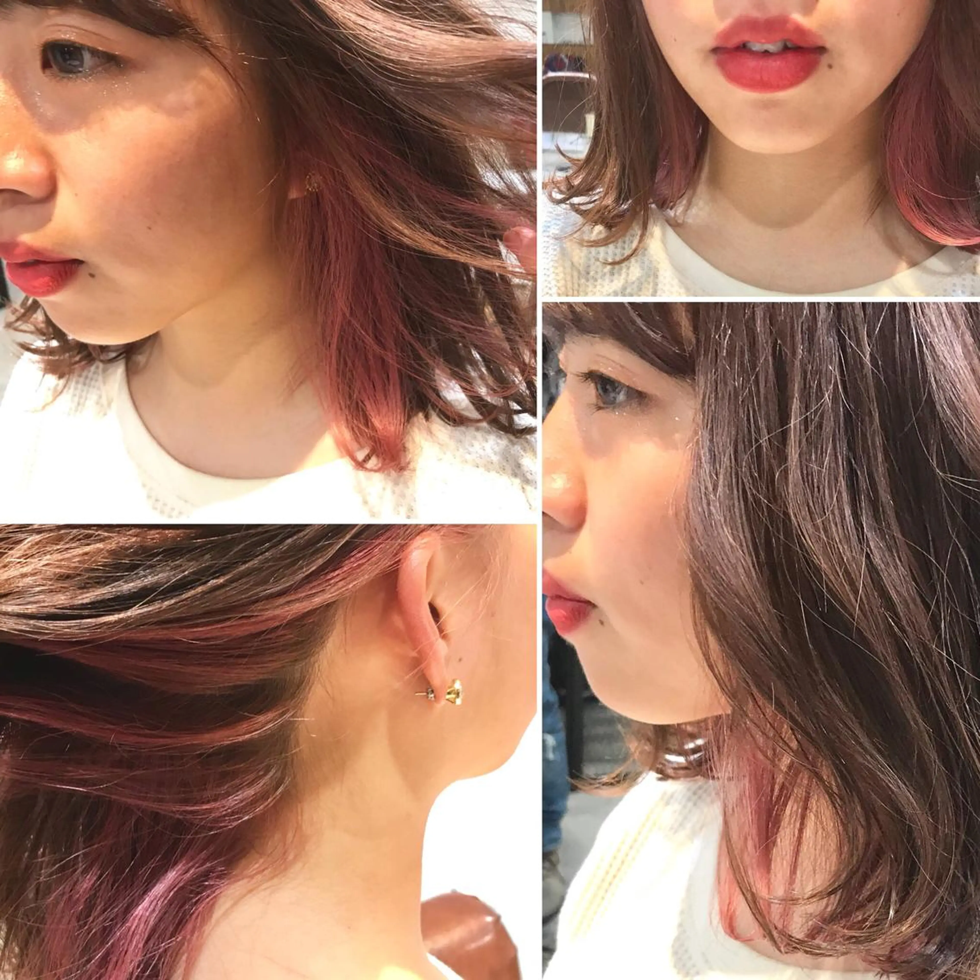 ミディアム カラー インナーカラー 竹嶌 健吾のヘアスタイル