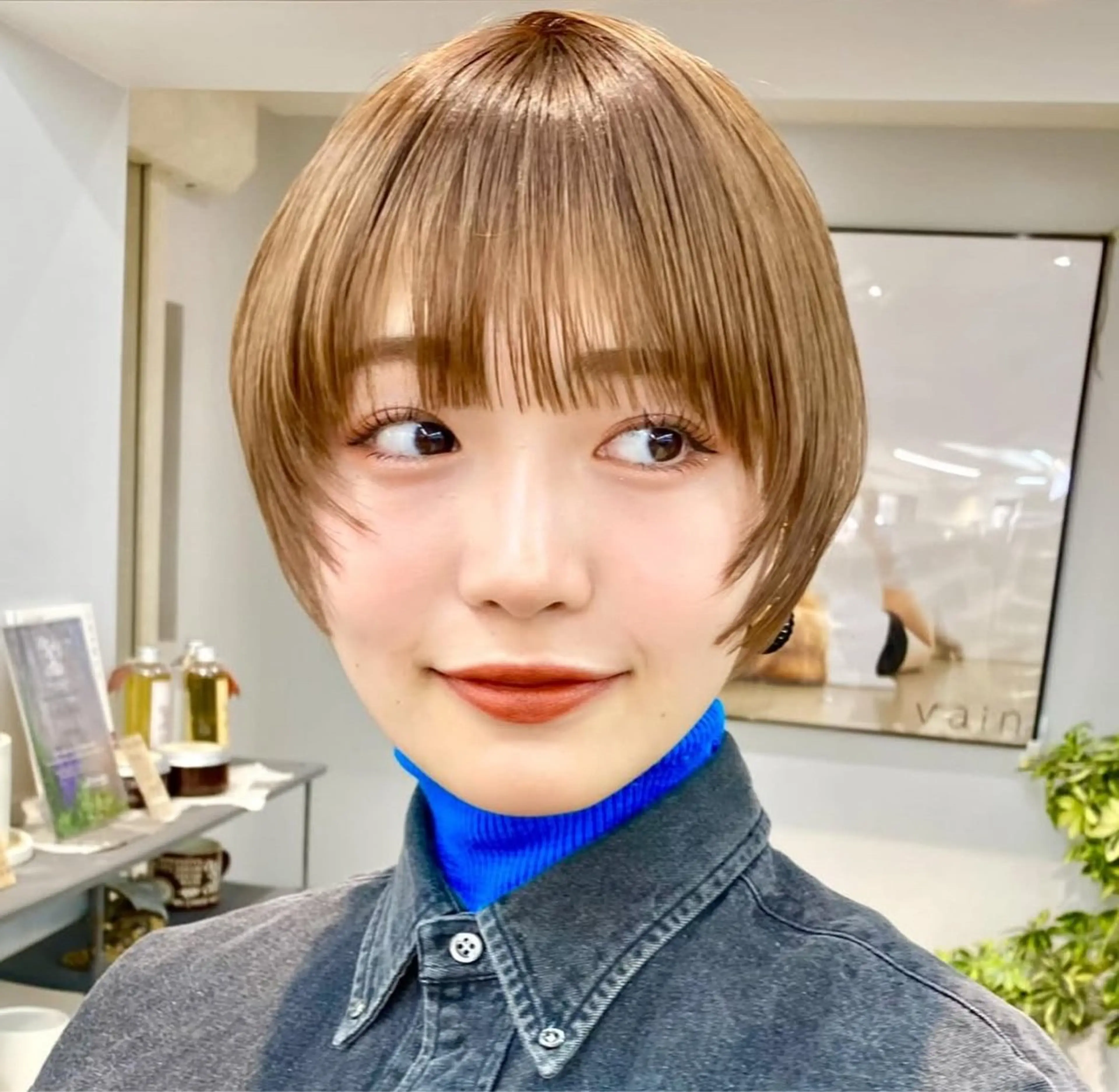 ショート カラー カット ヘアカラー vain渋谷所属・ショート/ 💎愛唯(めい)のヘアスタイル