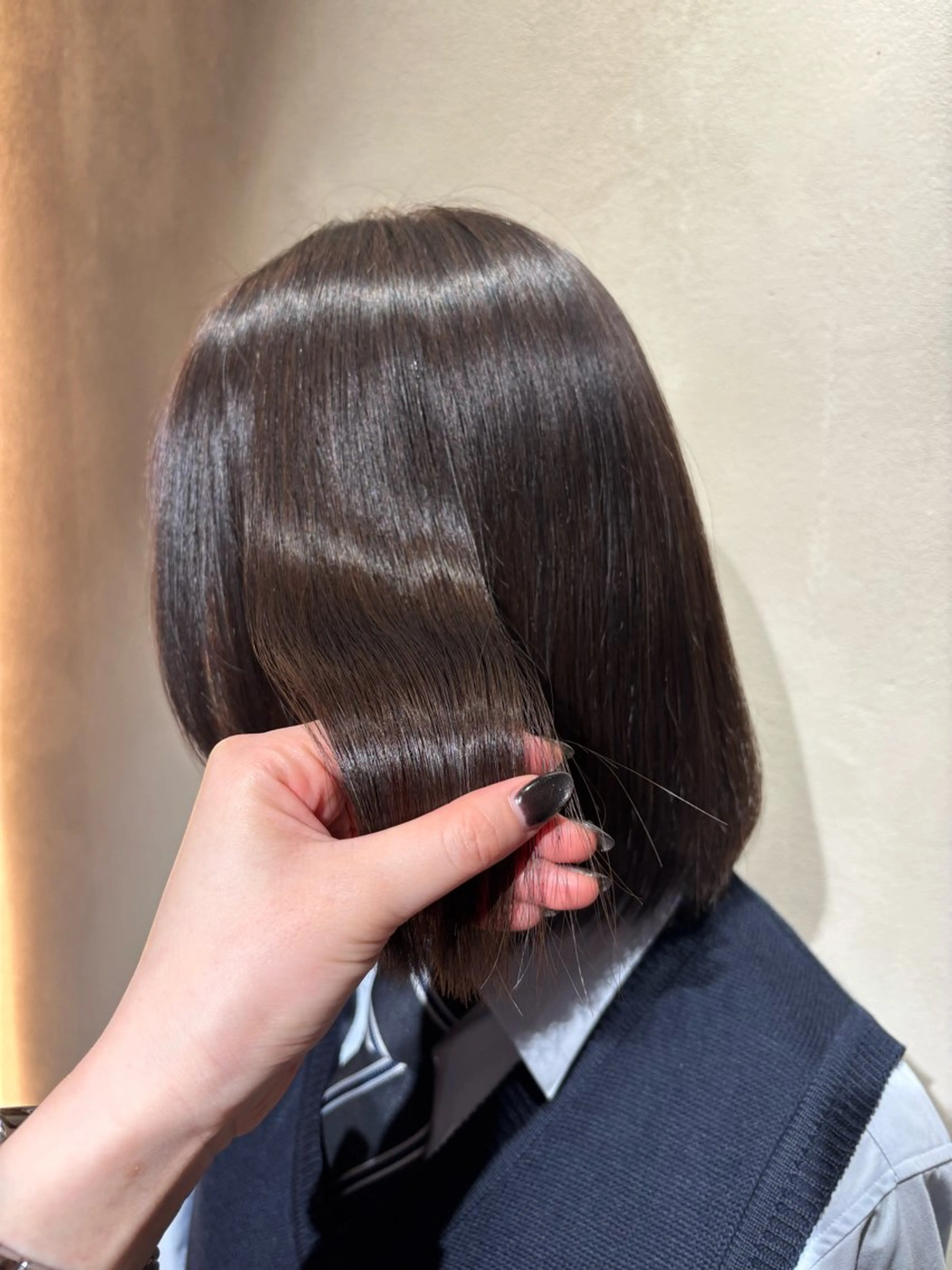 ミディアム カット 縮毛矯正 ⠀ リコのヘアスタイル