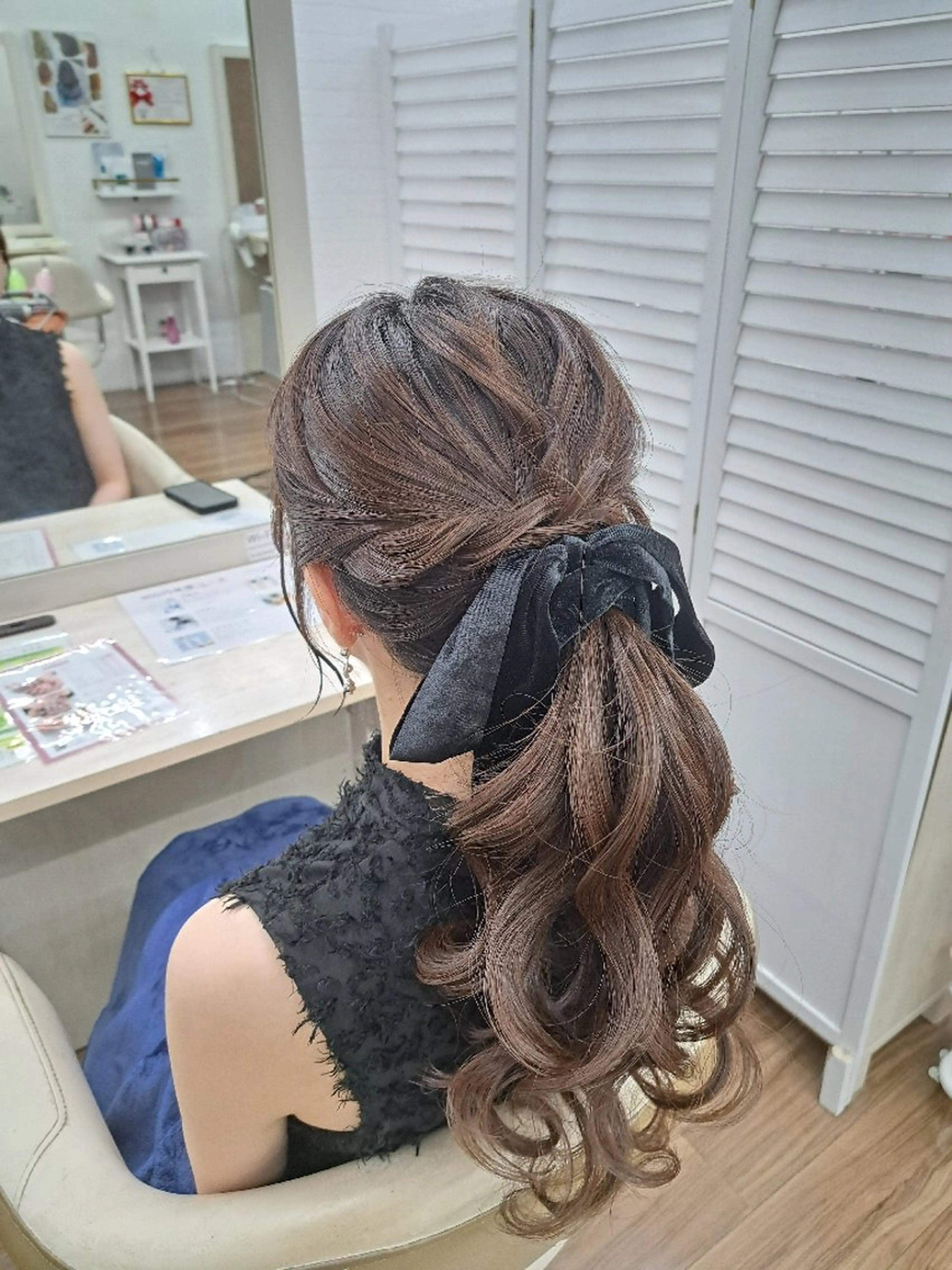 ロング ヘアアレンジ ポニーテール ヘアセット GLOSS❤︎ Harunaのヘアスタイル