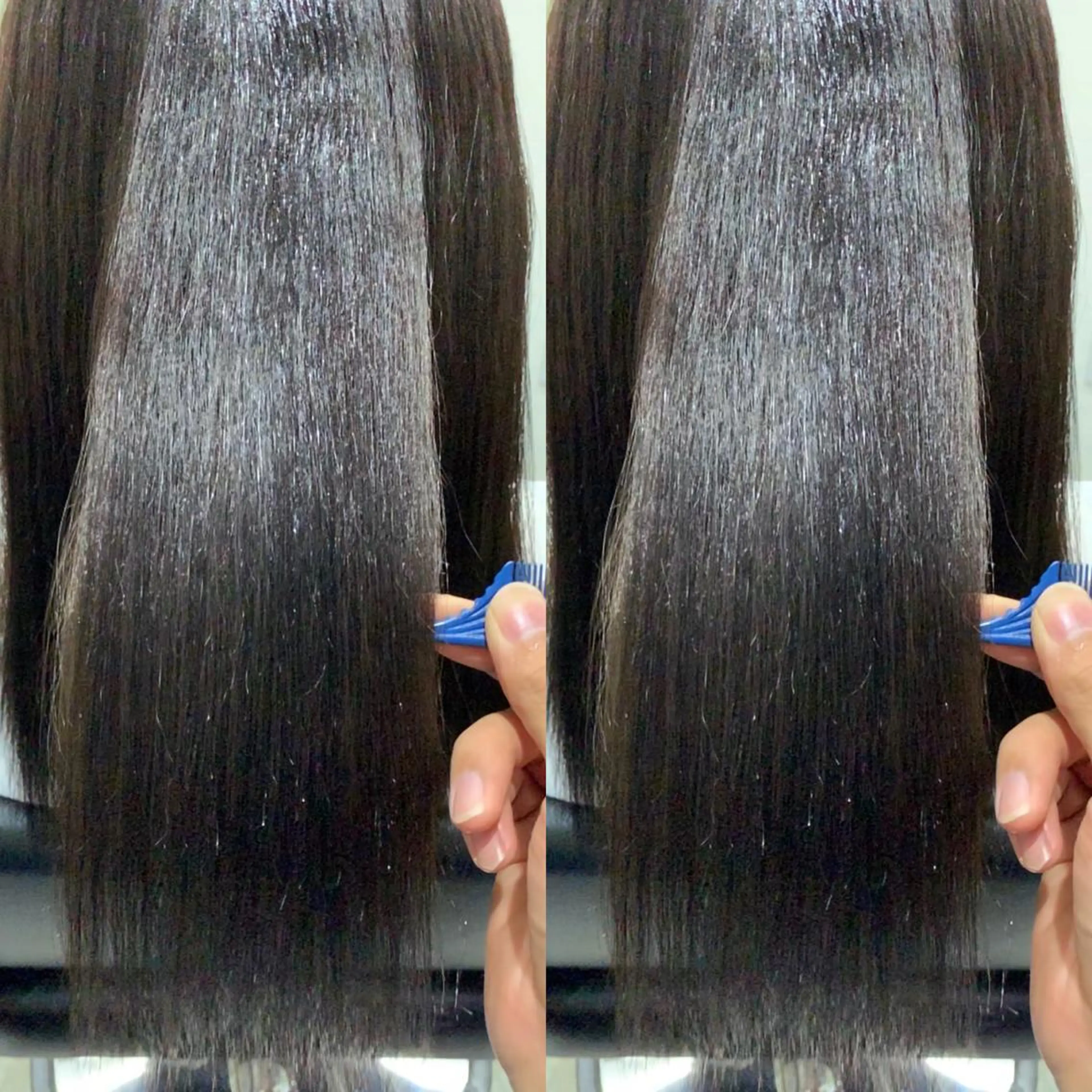ロング 髪質改善 貸切サロンのヘアスタイル