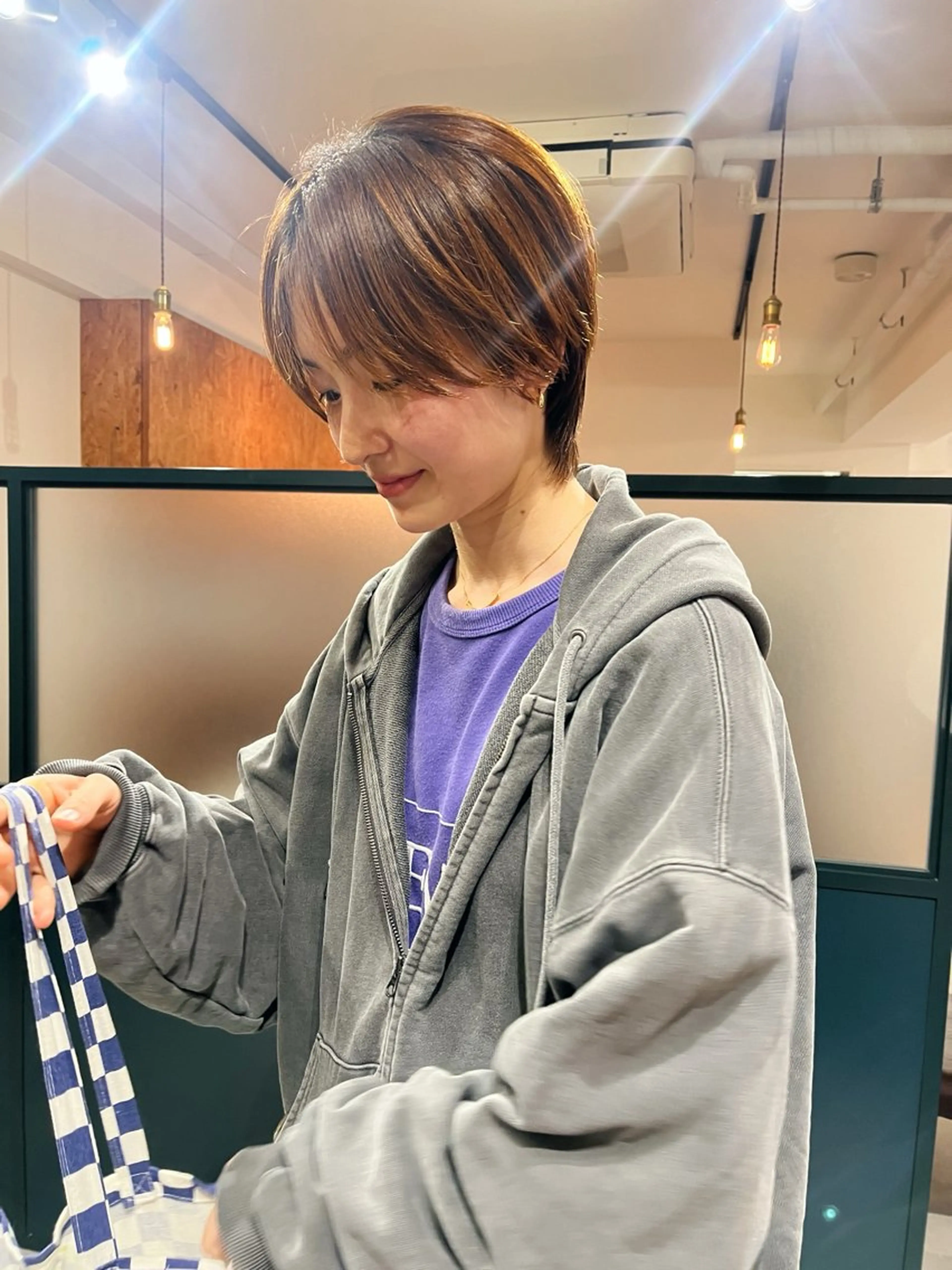 ショート 暖色カラー 🌼クニトウメイのヘアスタイル