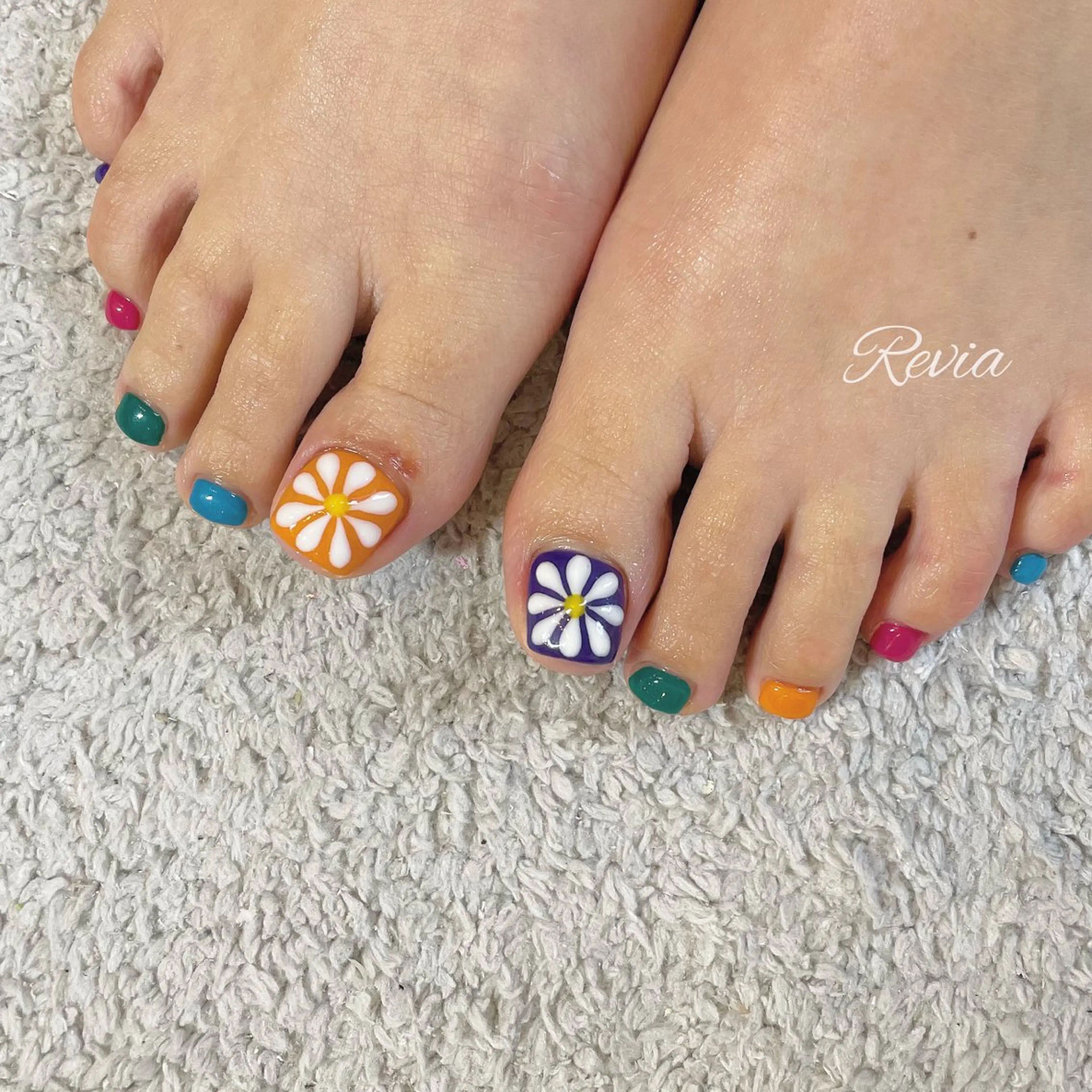 ネイル フットネイル revia所属・ERI Nailistのネイルデザイン