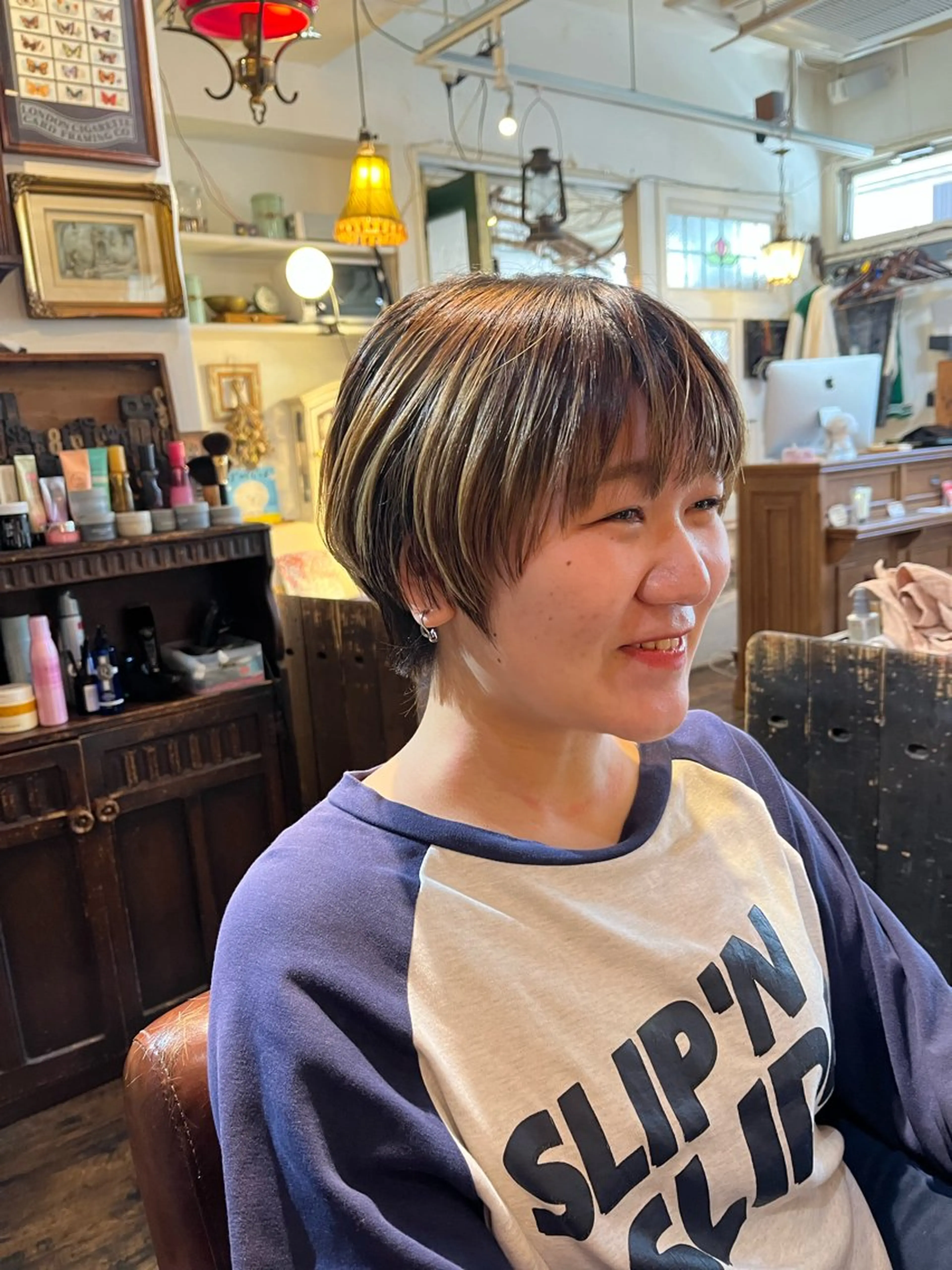 ショート ショートボブ ボブ 顔周りカット ショートヘア 抜け感パーマ/ ショート/緒方椋のヘアスタイル