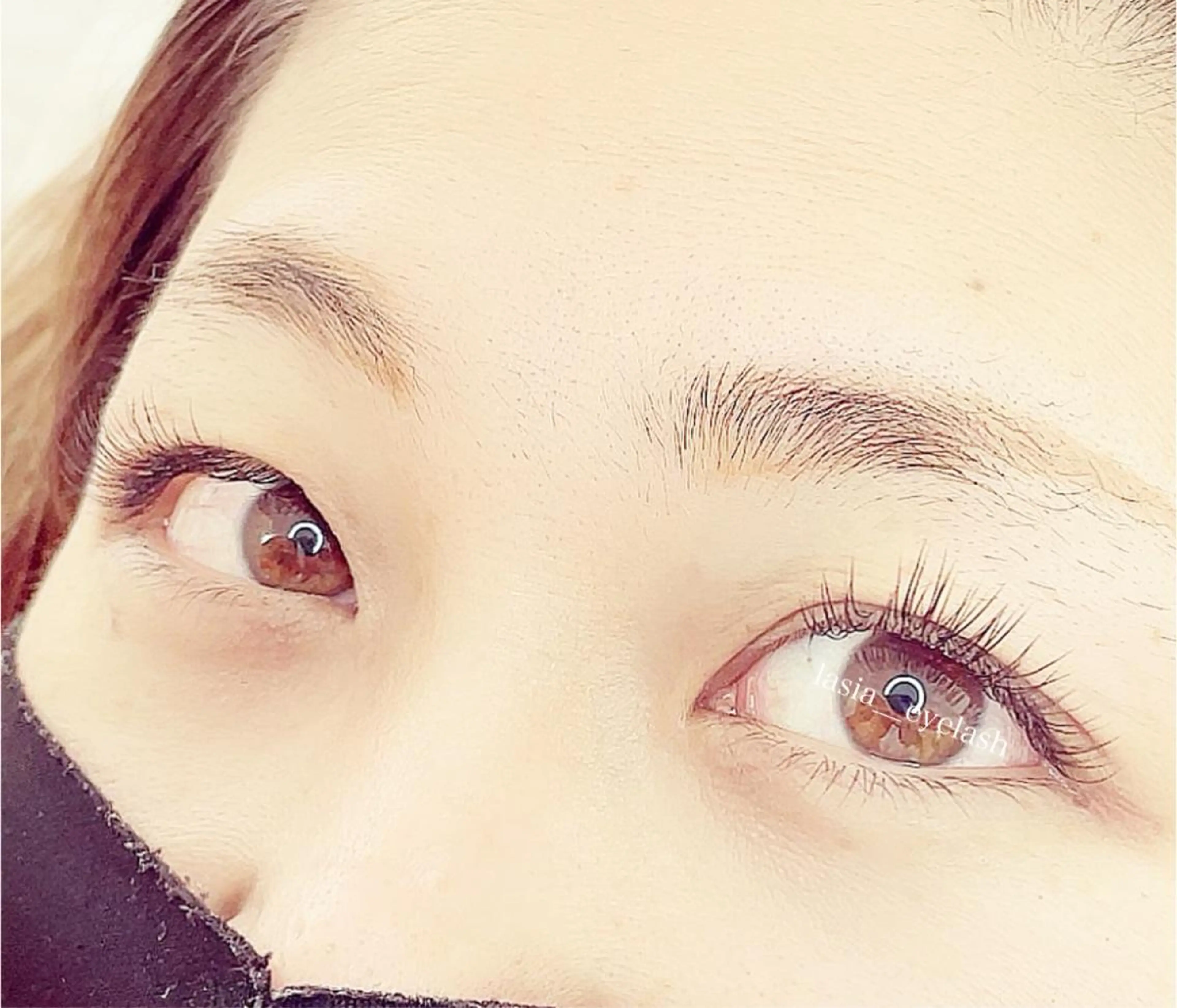 マツエク・マツパ キュート フラットラッシュ Lasia  eyelash&nail所属・☆ yukikoのネイルデザイン