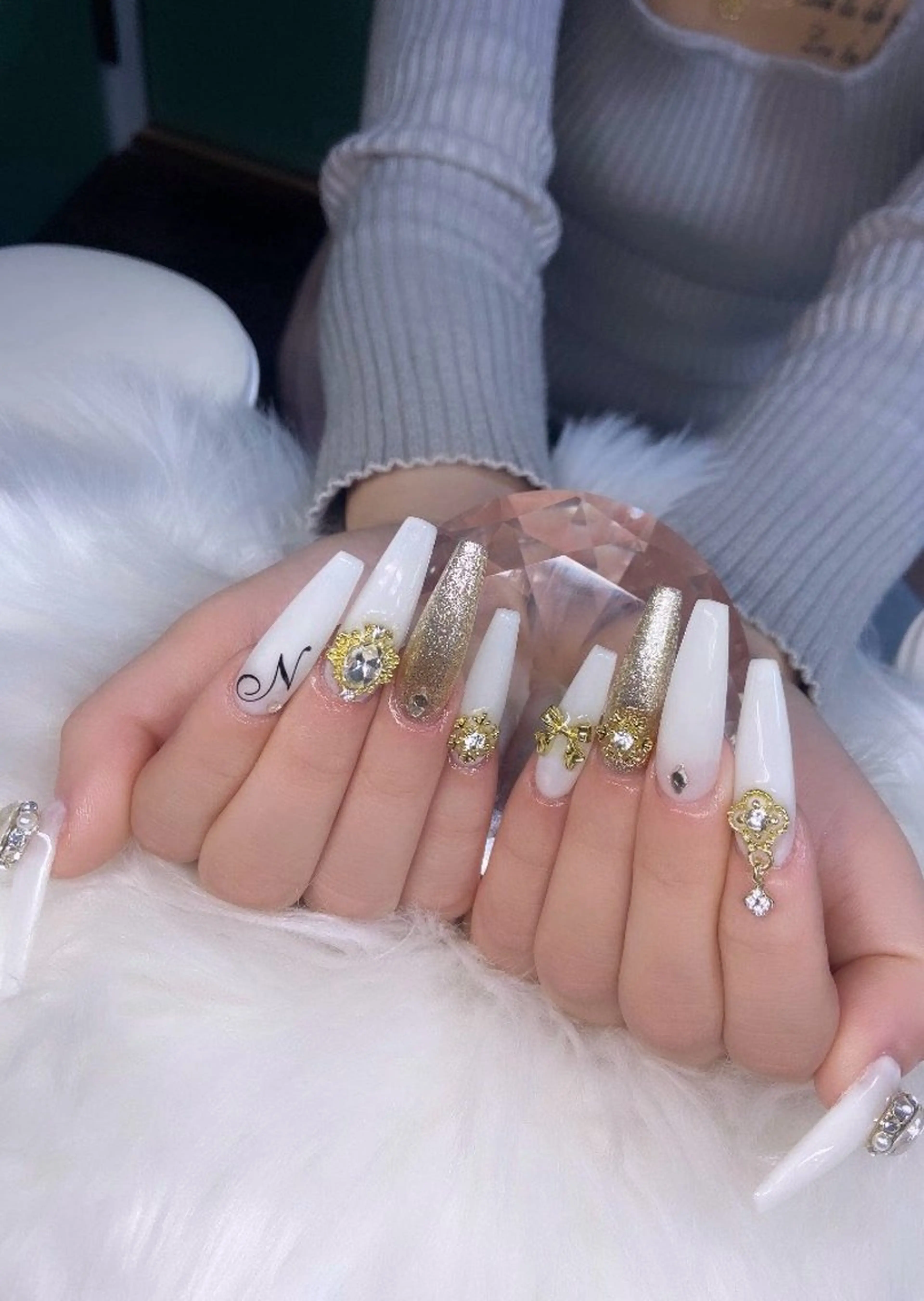 ネイル アートネイル オーロラネイル チークネイル 長さ出し フットネイル ハンドネイル Chan nailsのネイルデザイン