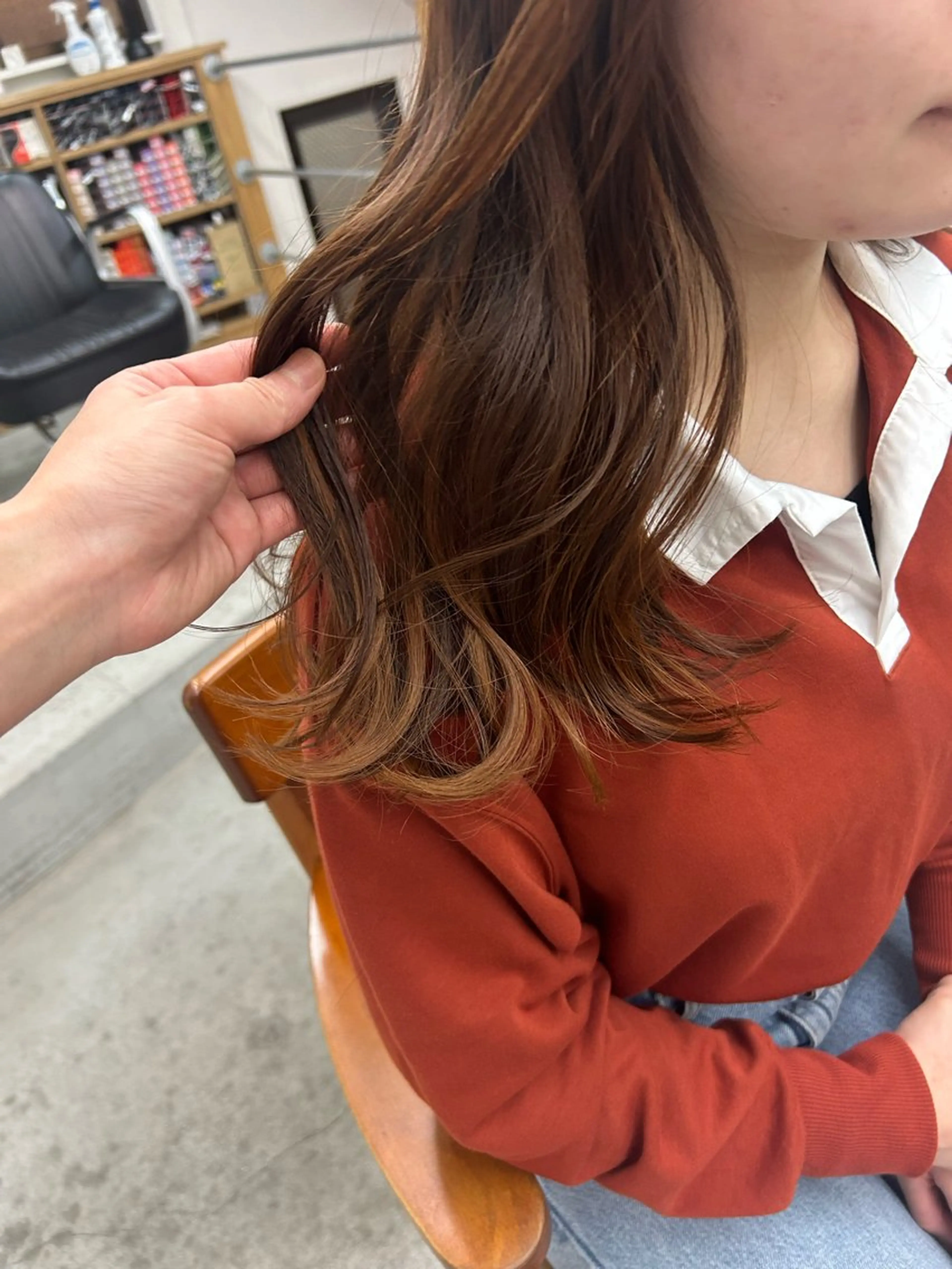 セミロング カラー stand所属・キノシタナナコ /渋谷のヘアスタイル