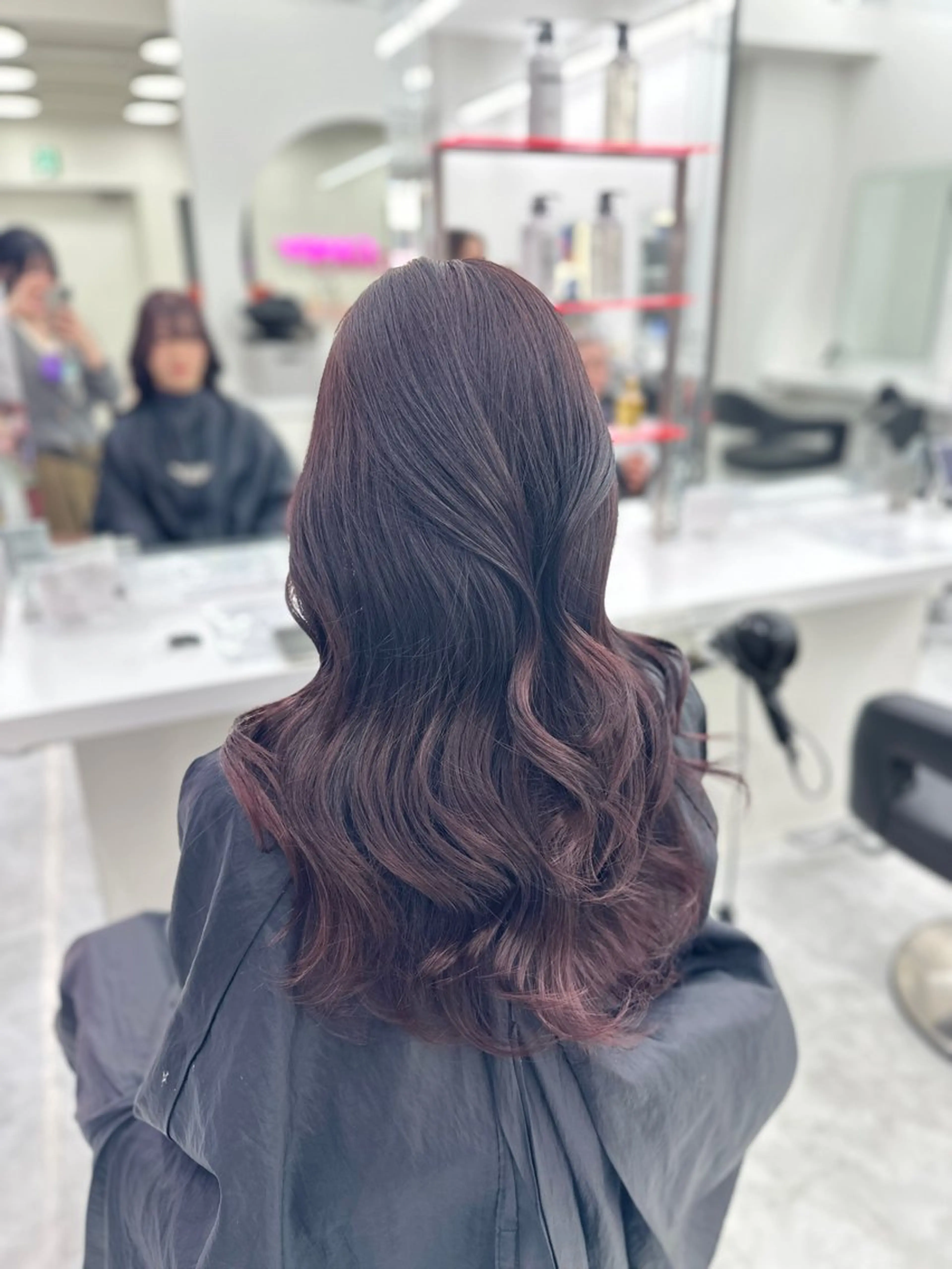 ロング カラー パーマ ヘアアレンジ メンズ キッズ ♥️韓国ヘア レイヤー♥️ゆりのヘアスタイル