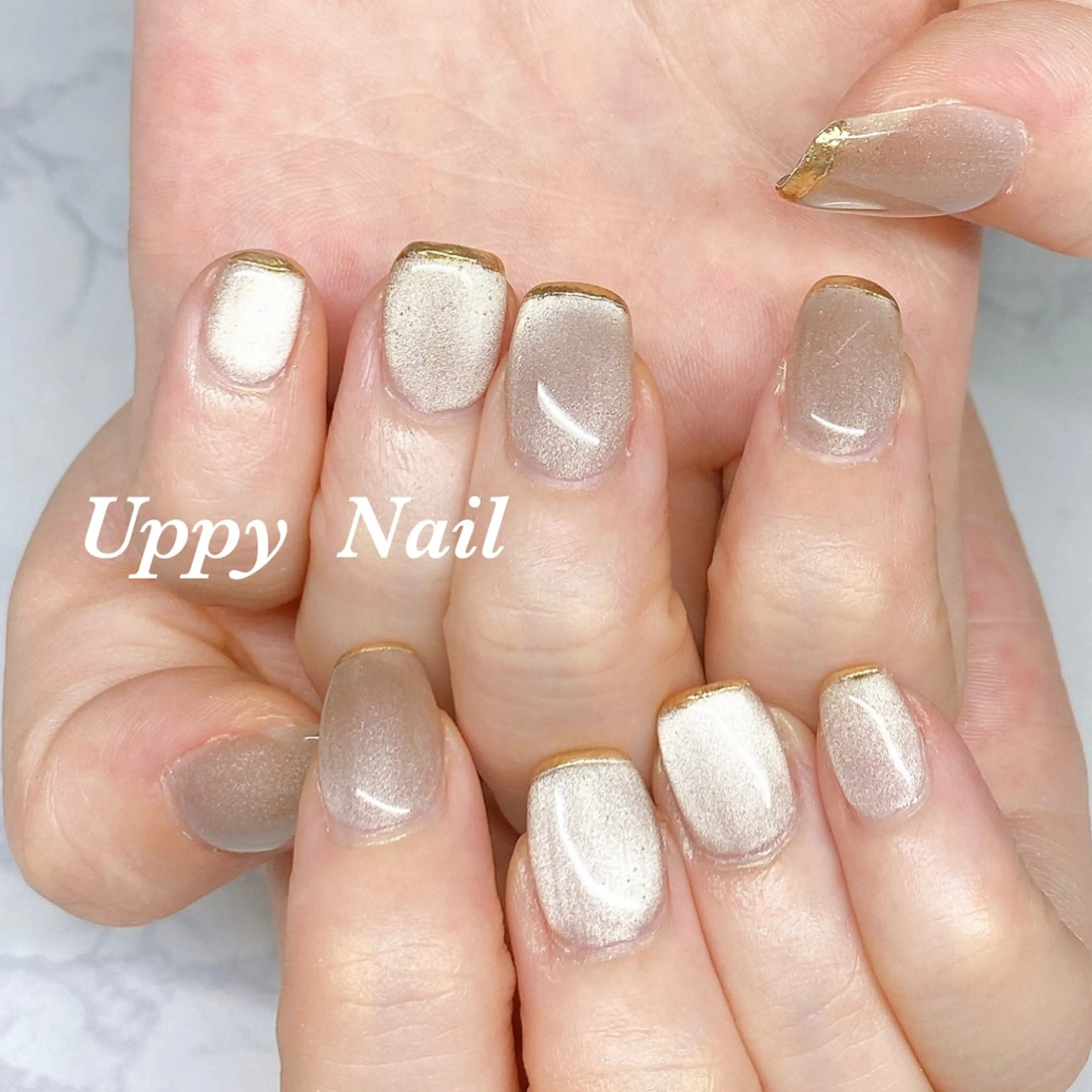 ネイル シンプルネイル ハンドネイル Uppy Nail ukyoのネイルデザイン
