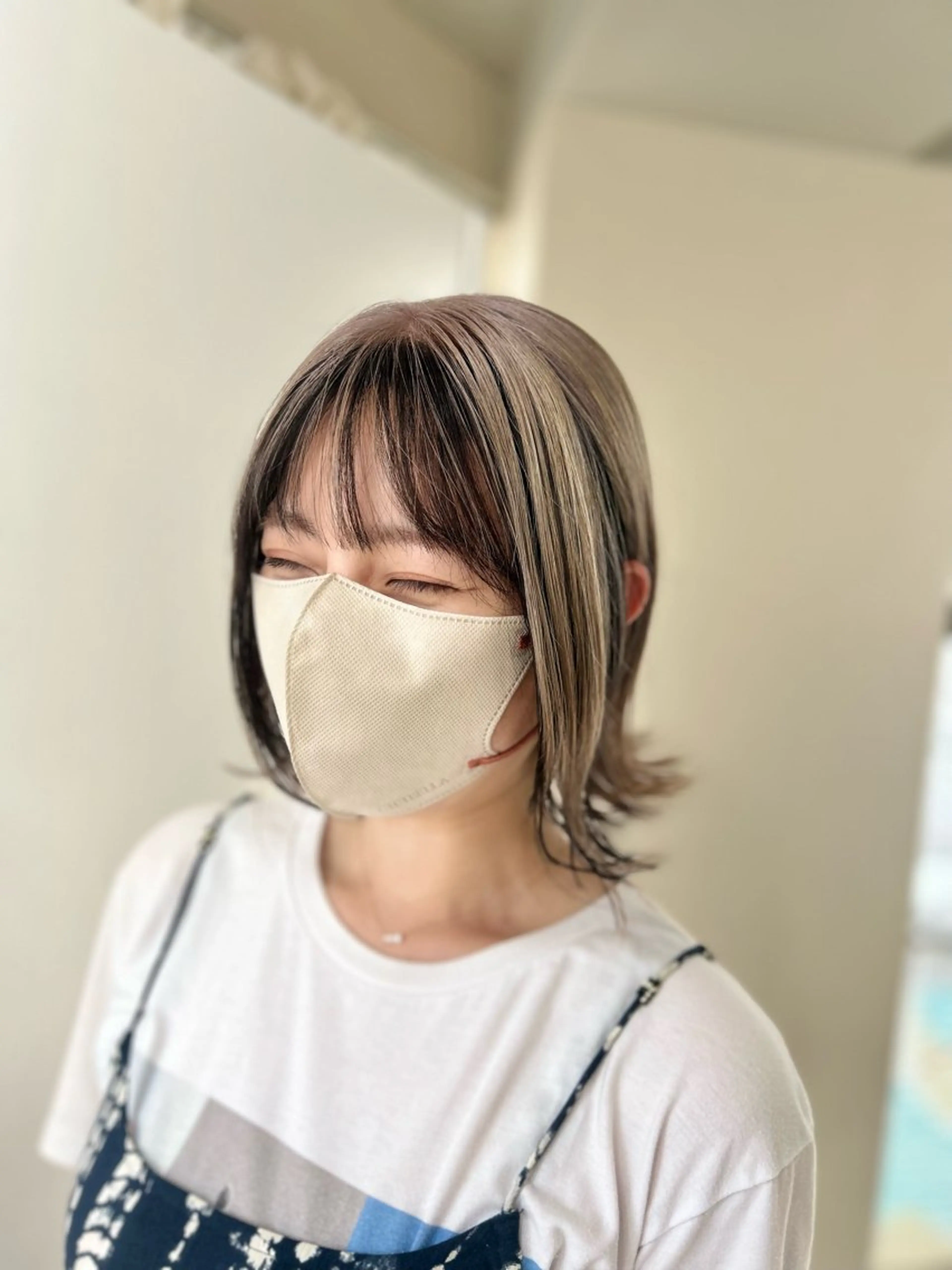 ミディアム カラー カット ヘアカラー 渡部 ひろのりのヘアスタイル
