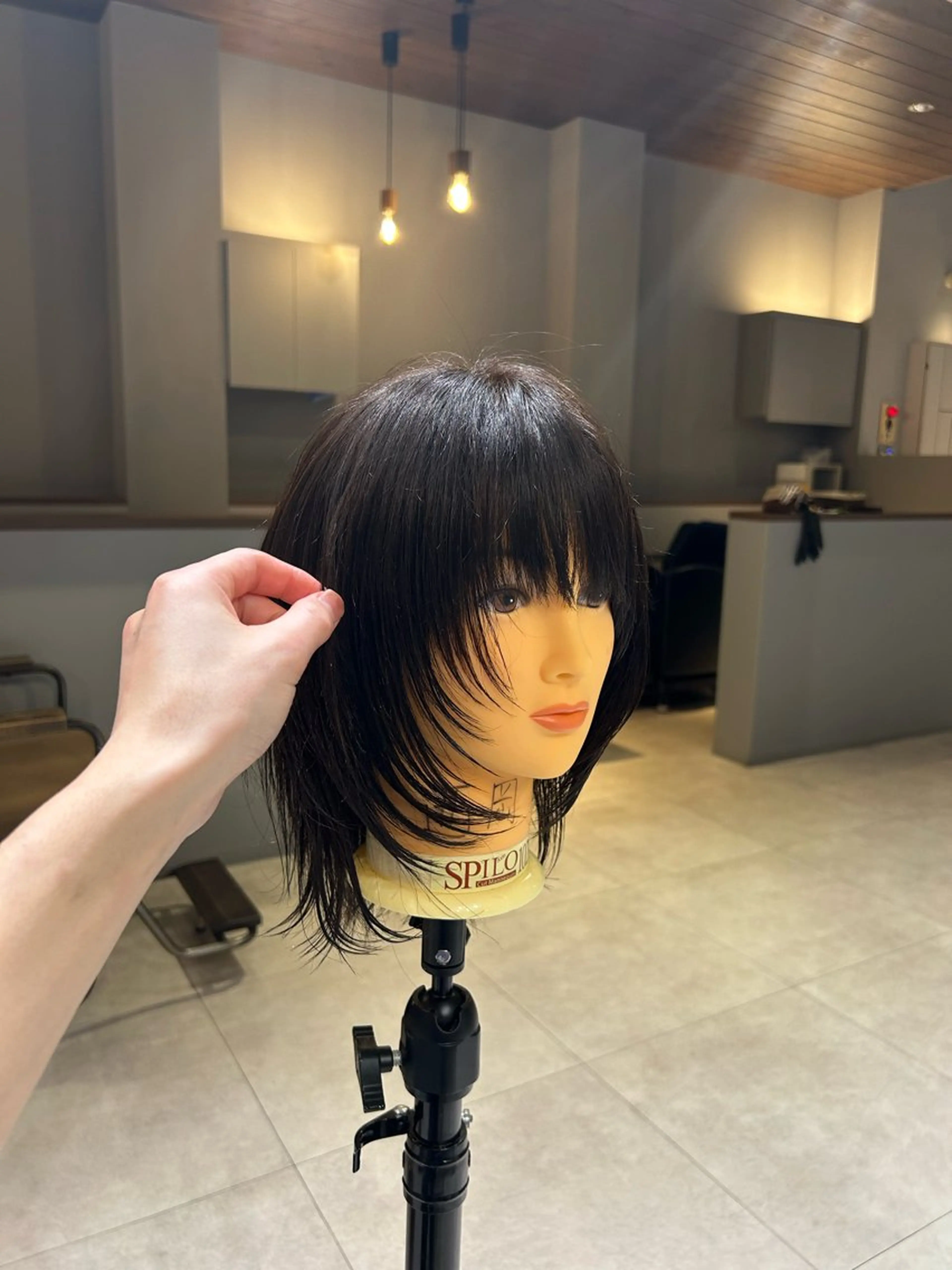 ウルフカットの写真