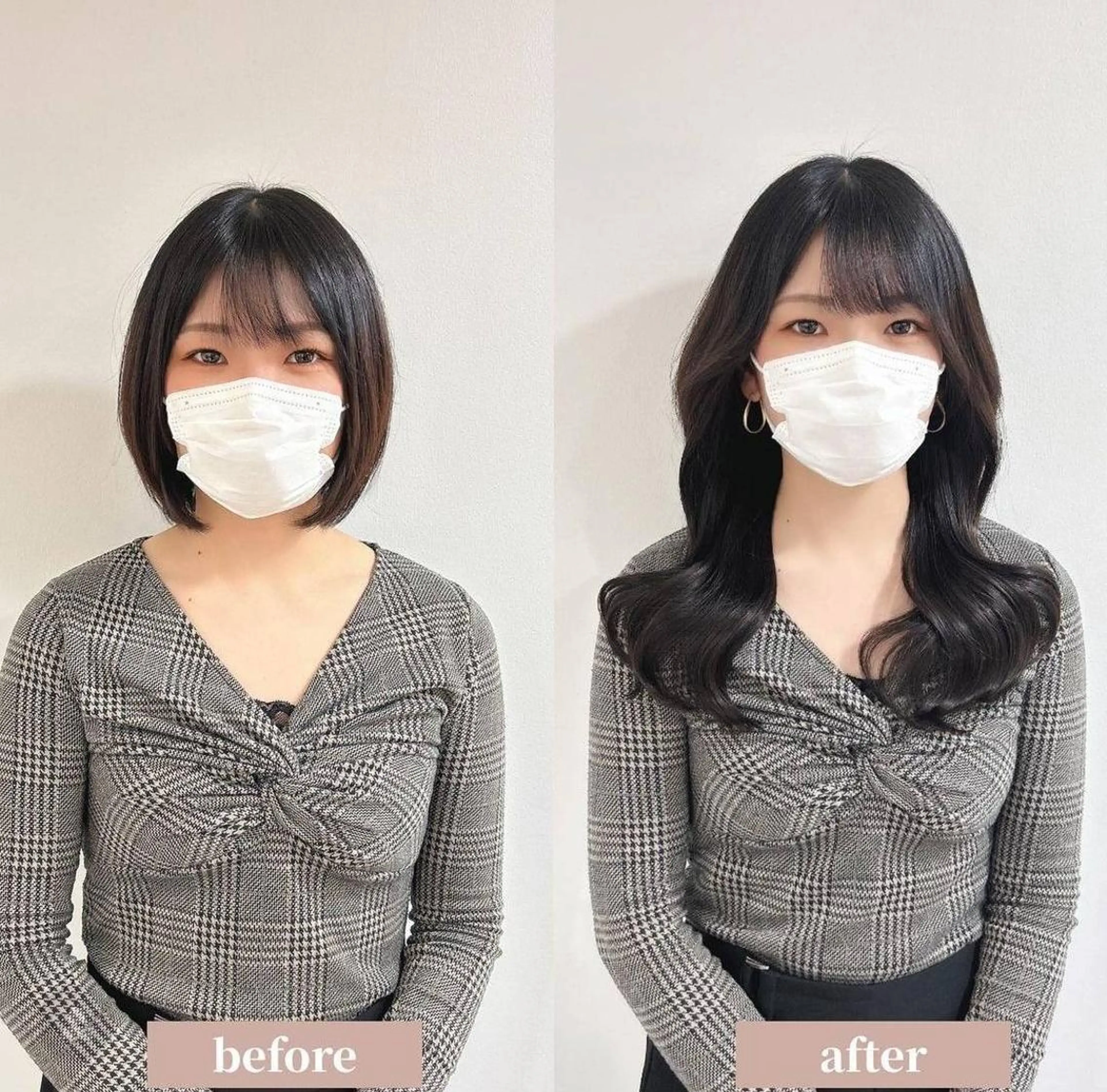ミディアム エクステ BIZEのヘアスタイル