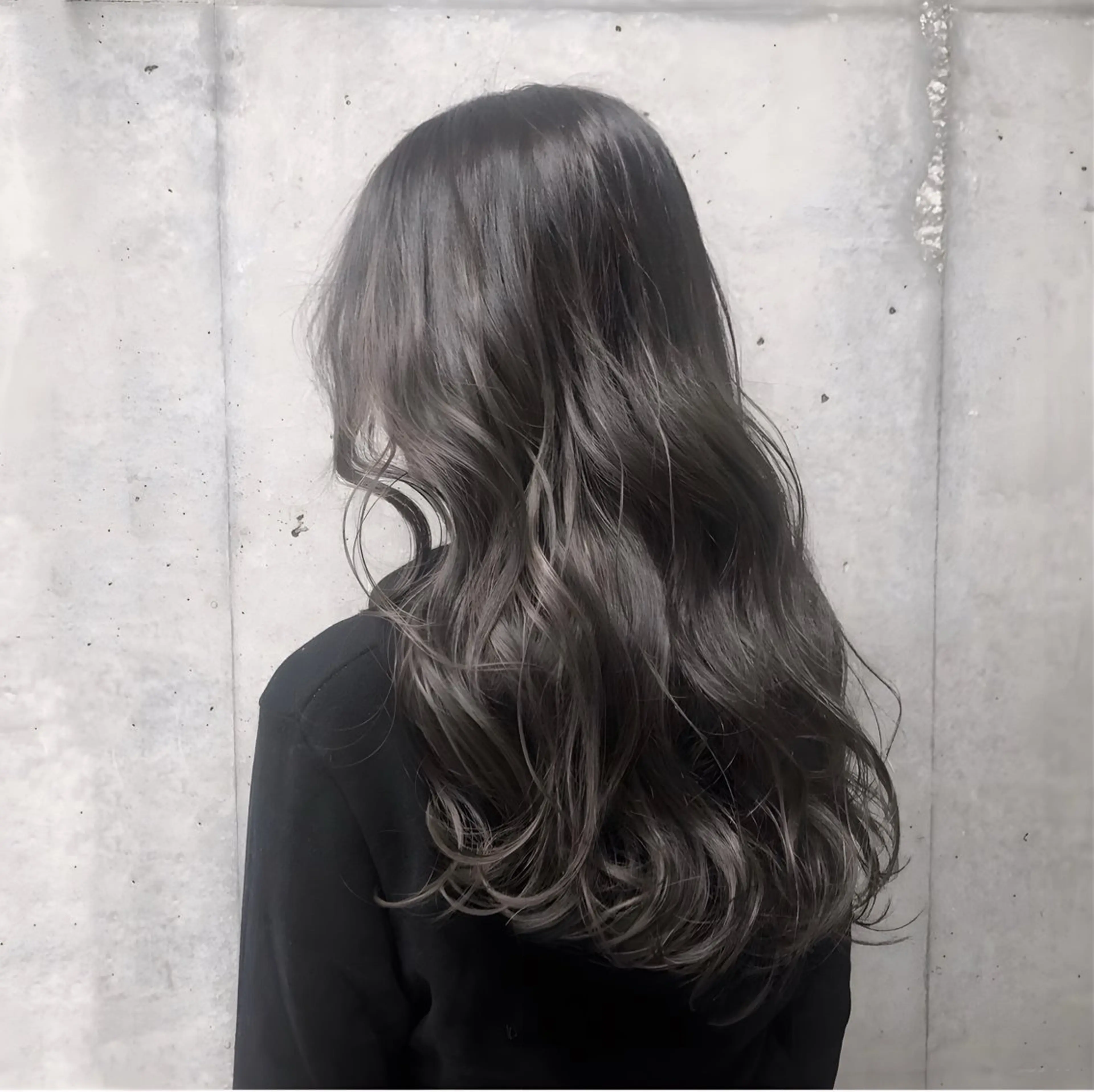 ロング カラー 韓国レイヤーカット要 暗透カラー📓吉祥寺のヘアスタイル