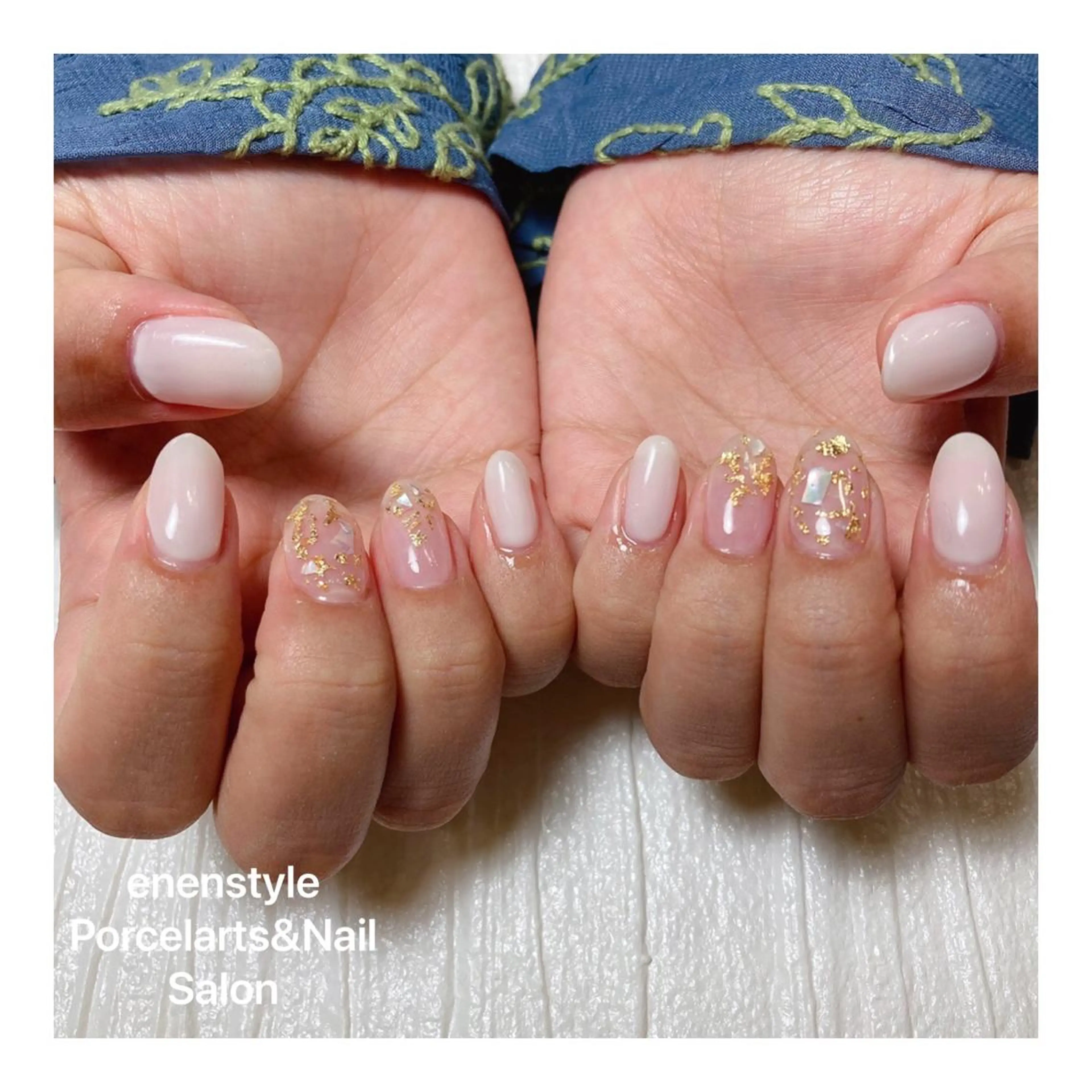 ミディアム ネイル ハンドネイル 👑enen style👑のネイルデザイン