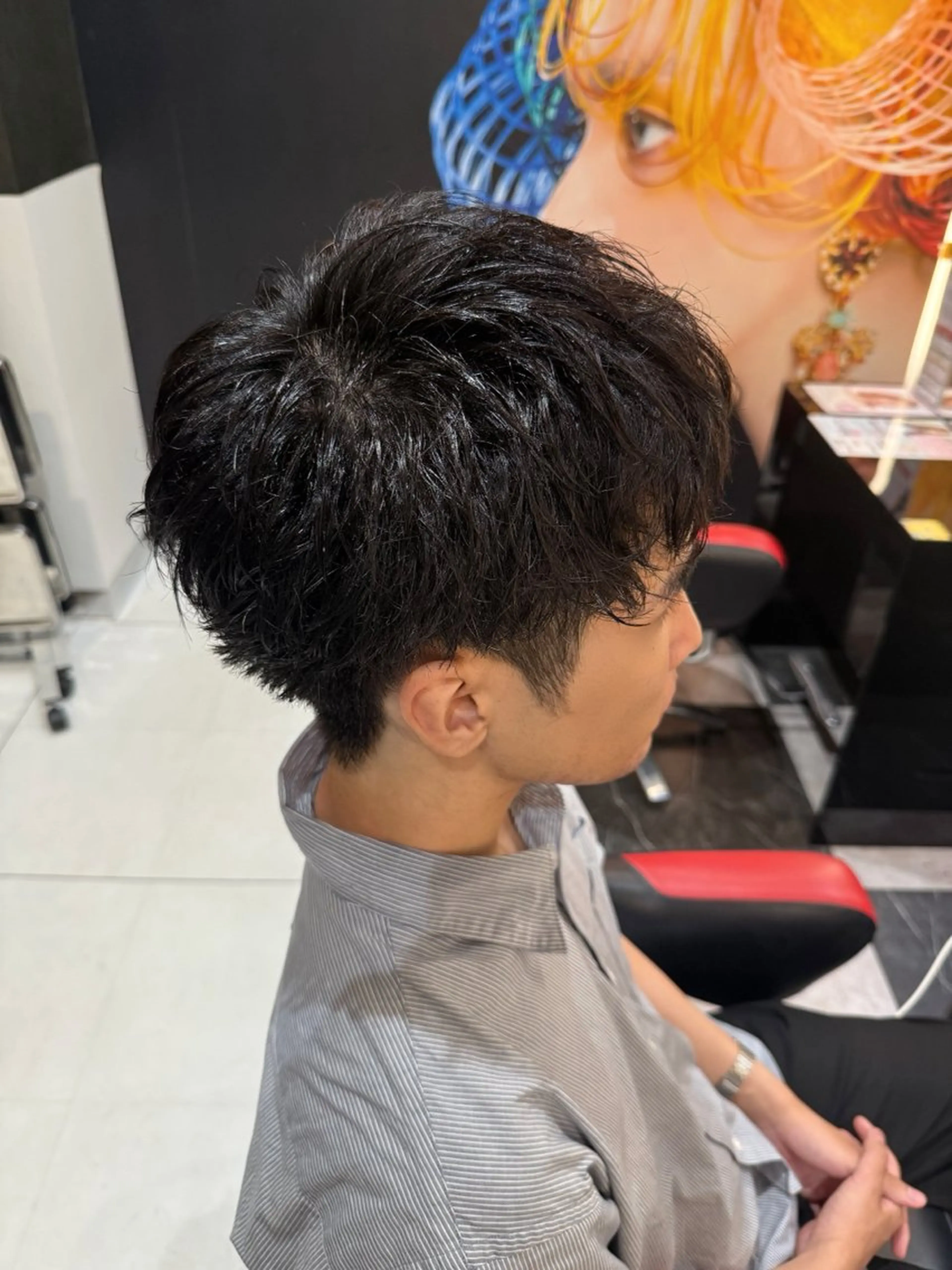 ショート メンズ カット ツイストパーマ/ニュ アンス/KAITOのヘアスタイル