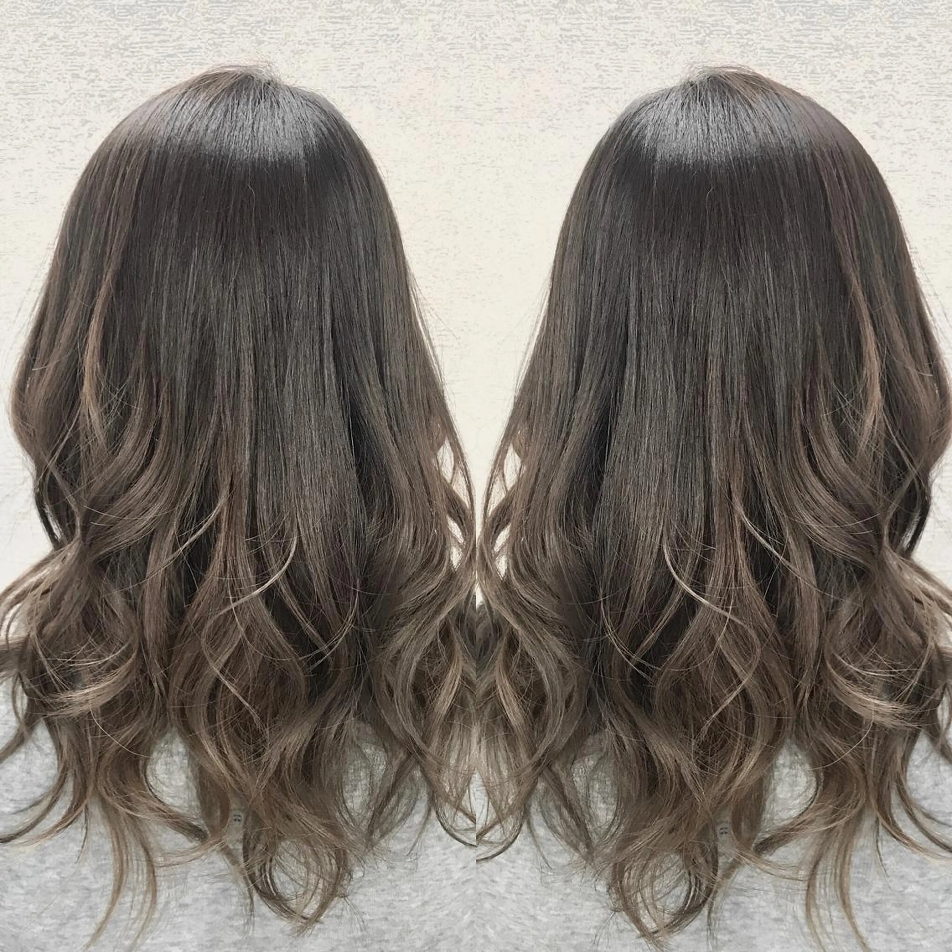 セミロング カラー バレイヤージュ ブリーチ グラデーションカラー レイヤーカット Regalo hair atelier レガロ ヘア アトリエ所属・美髪矯正/髪質改善 レガロ堺市伏尾/松田のヘアスタイル