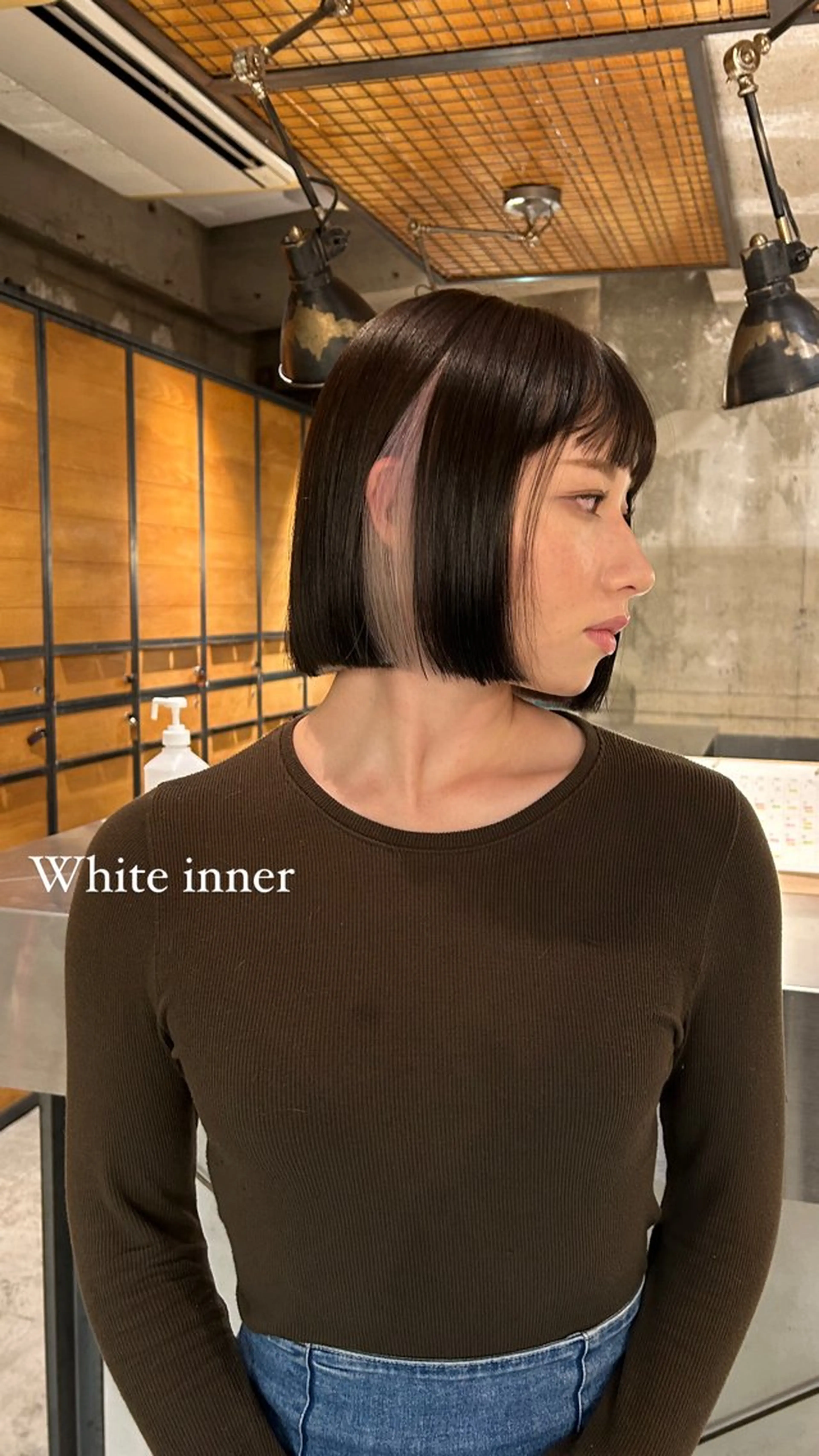 ミディアム カラー ブリーチ カット ヘアカラー 丸みショート /NAGISAのヘアスタイル