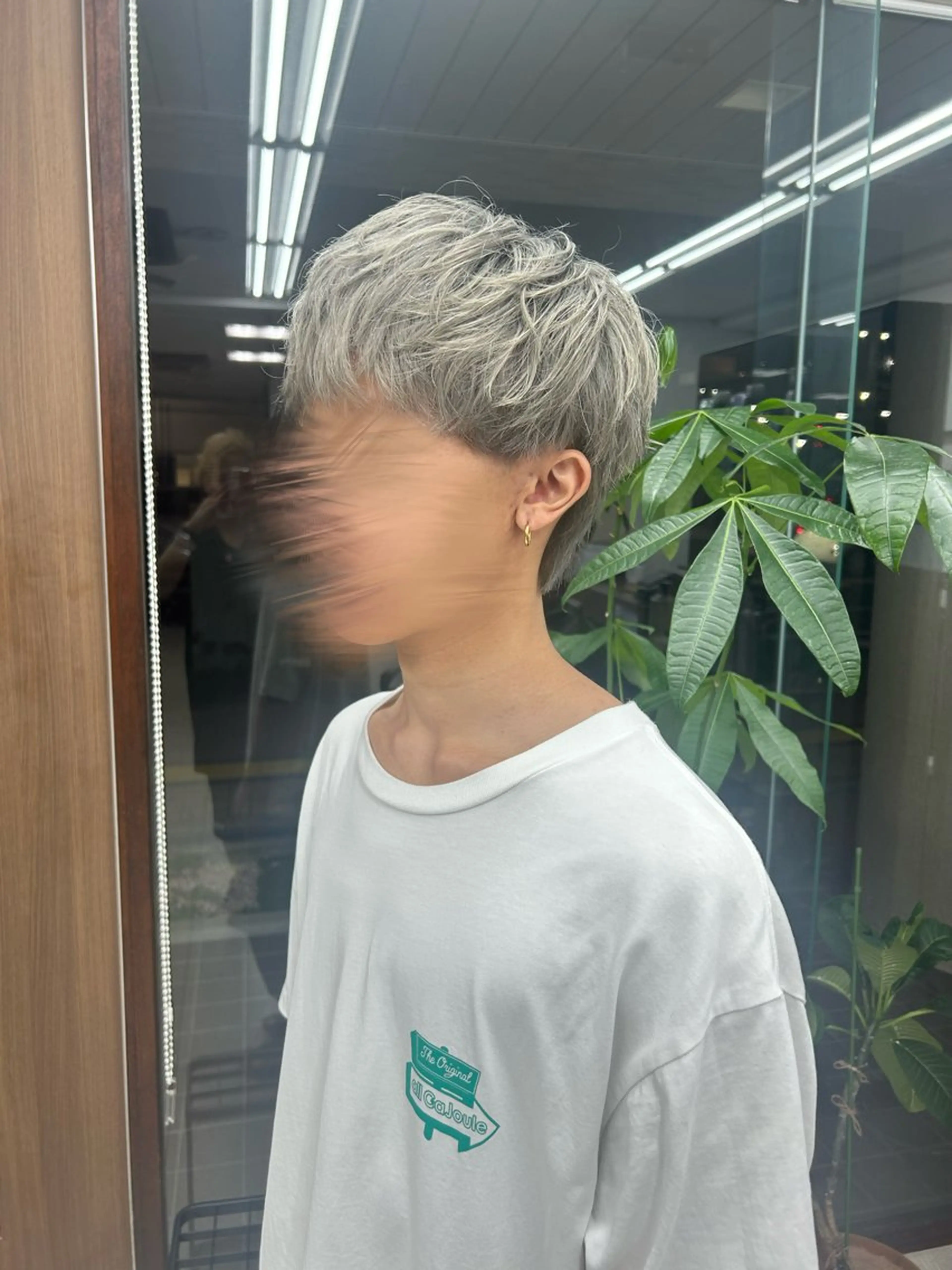 ショート カラー メンズ シルバー ヘアカラー メンズパーマの達人 /タカシマダイスケのヘアスタイル