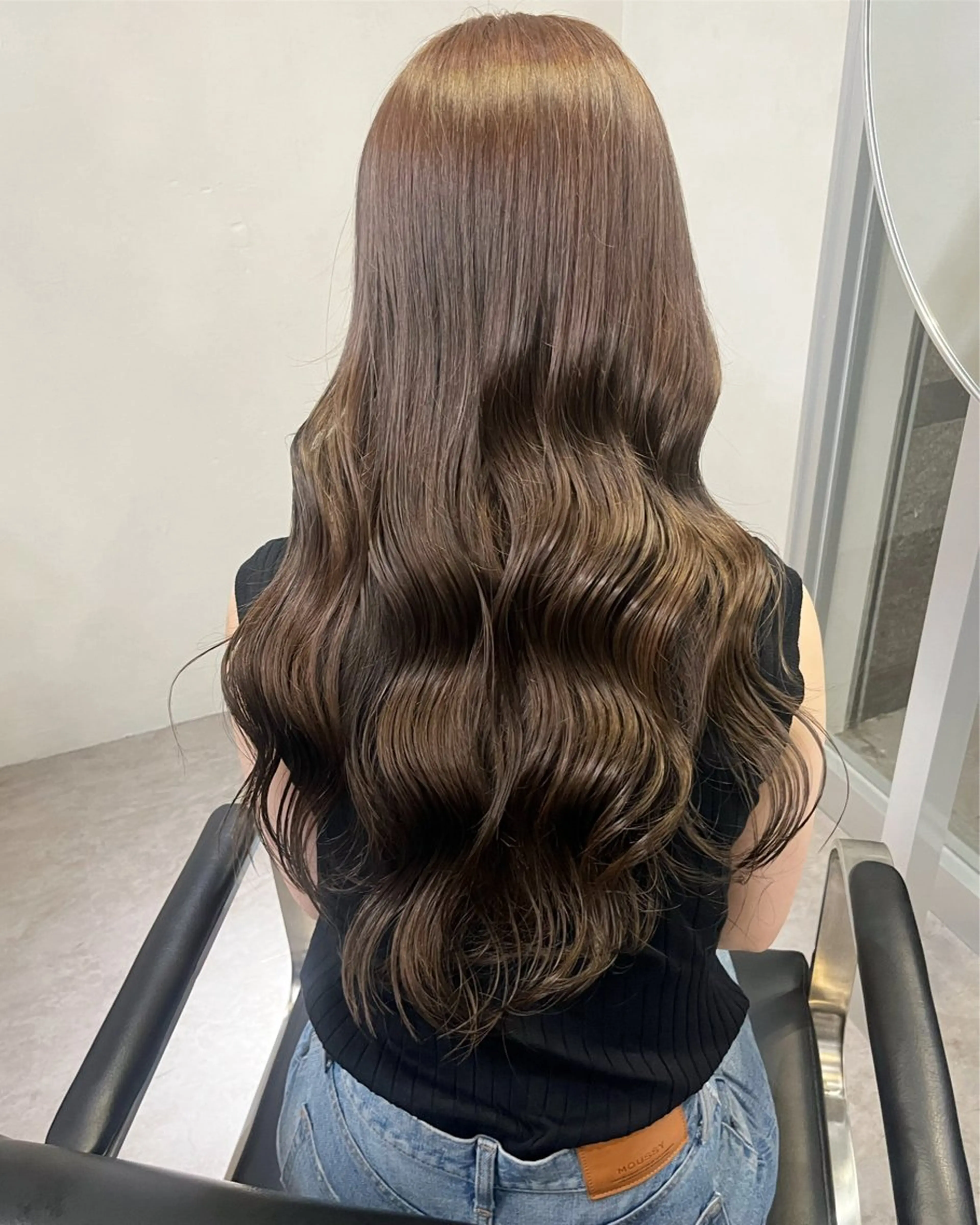 ロング カラー ベージュカラー ブラウンカラー ブラウンベージュ トリートメント 梅田/ブリーチなし 透明感カラー/Yuiのヘアスタイル