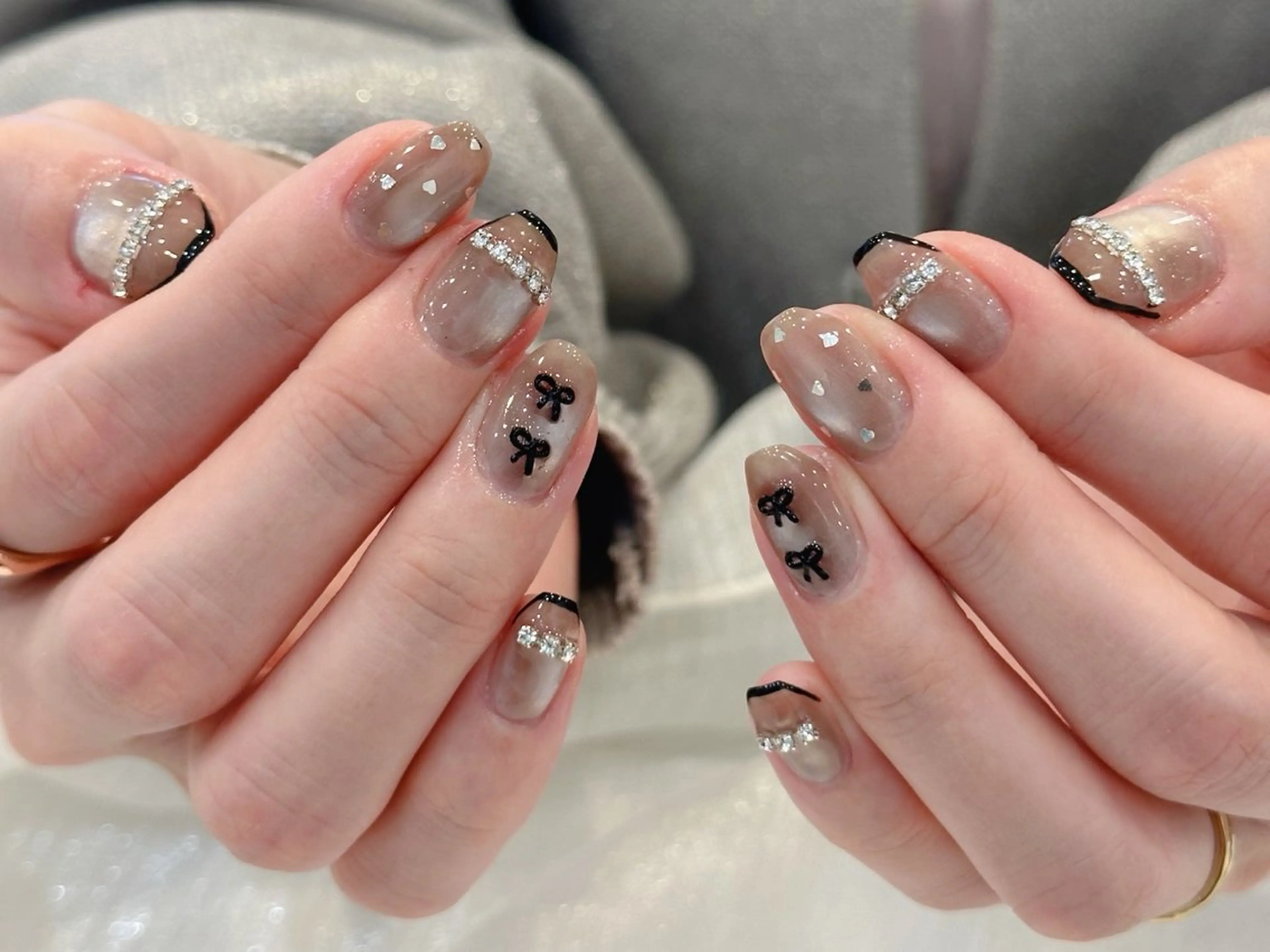 ネイル フットネイル ジェルネイル マグネットネイル 持ち込み ニュアンスネイル Miri nail salonのネイルデザイン