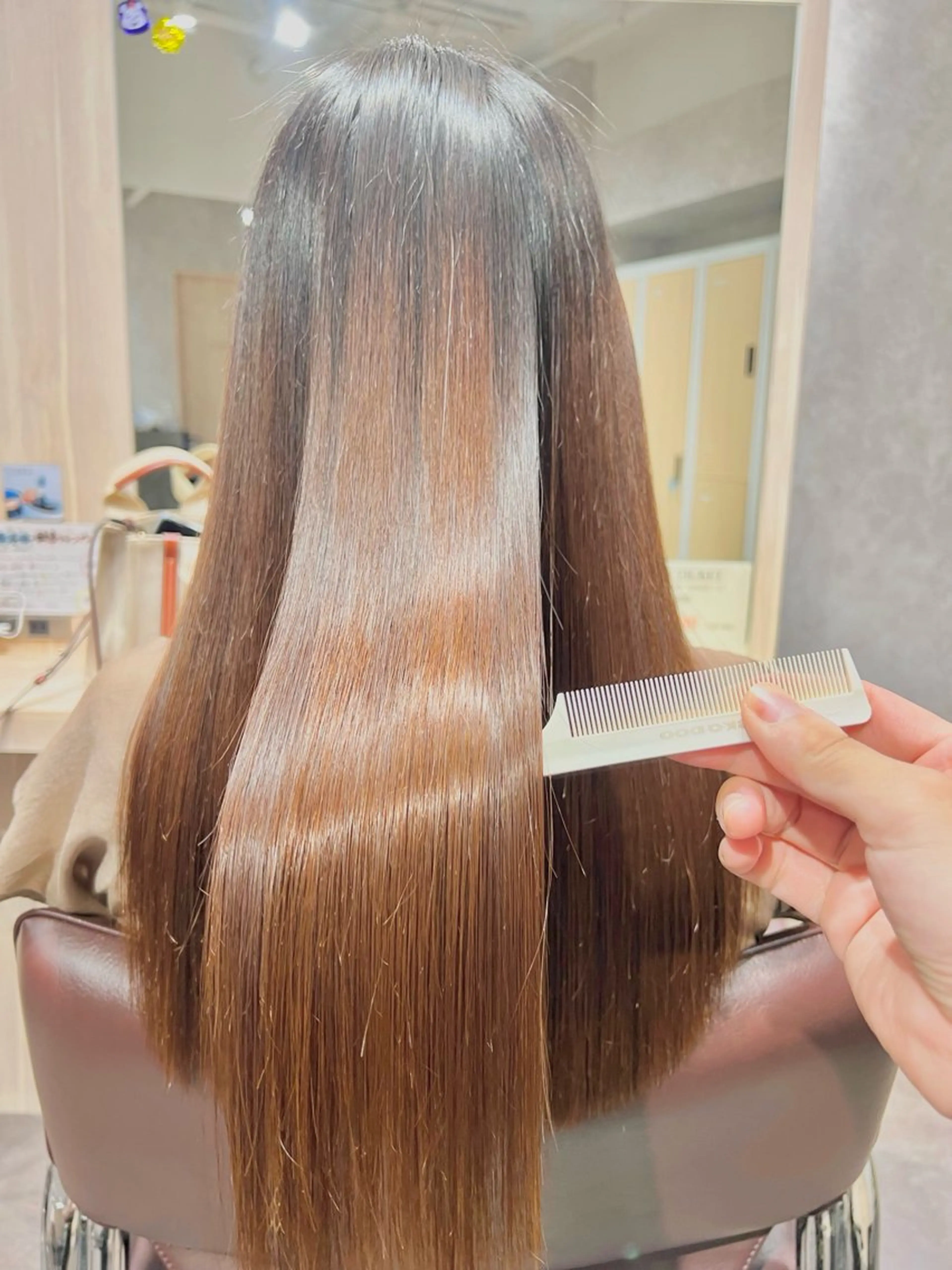 ミディアム カット 縮毛矯正 トリートメント 高野 恭佑のヘアスタイル