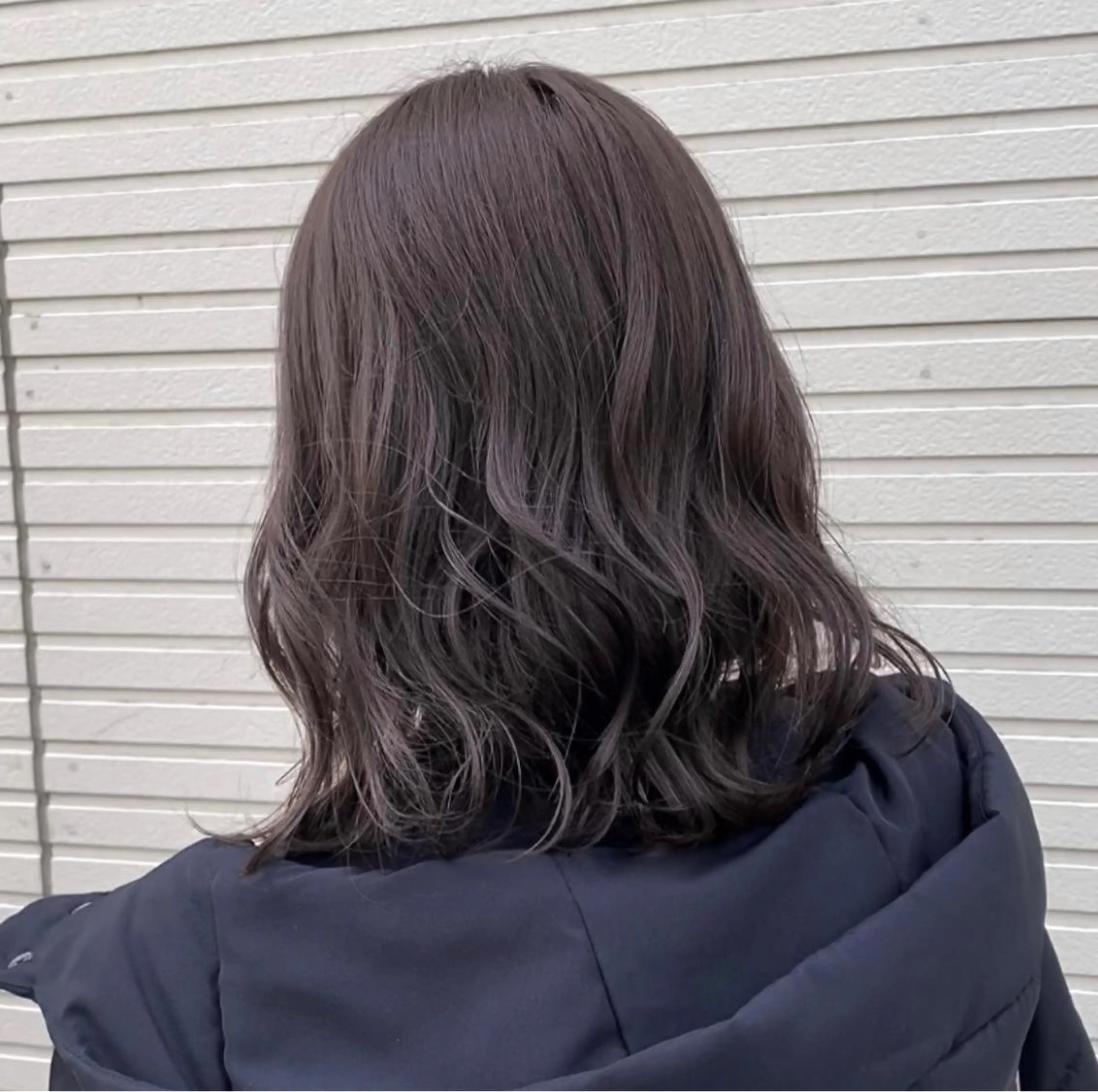 ミディアム ハイトーンイヤリング カラー清水隆央のヘアスタイル