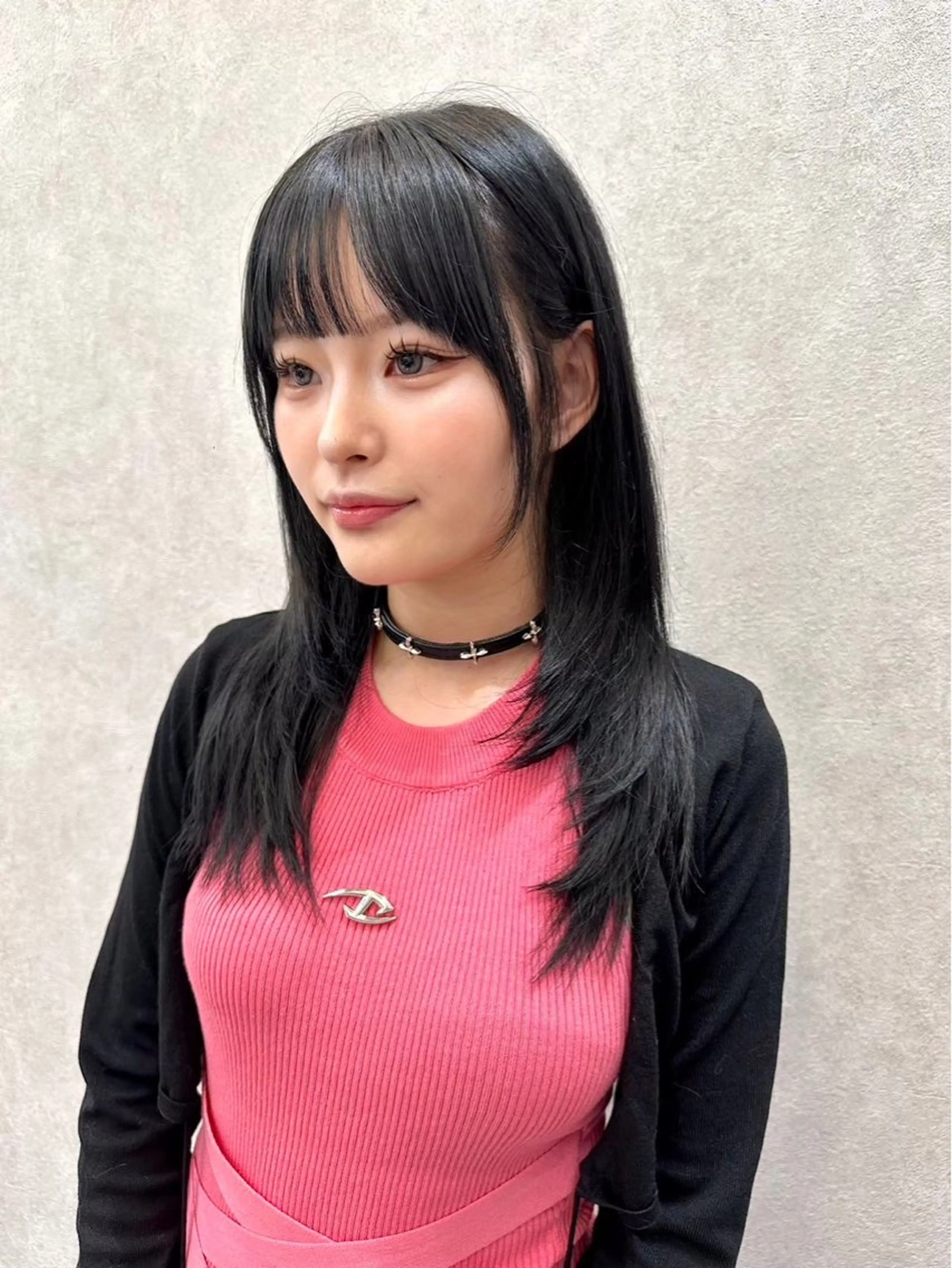 ミディアム カット ヘアカラー トリートメント 韓国🇰🇷レイヤー 透明感/秀瑛🩶のヘアスタイル