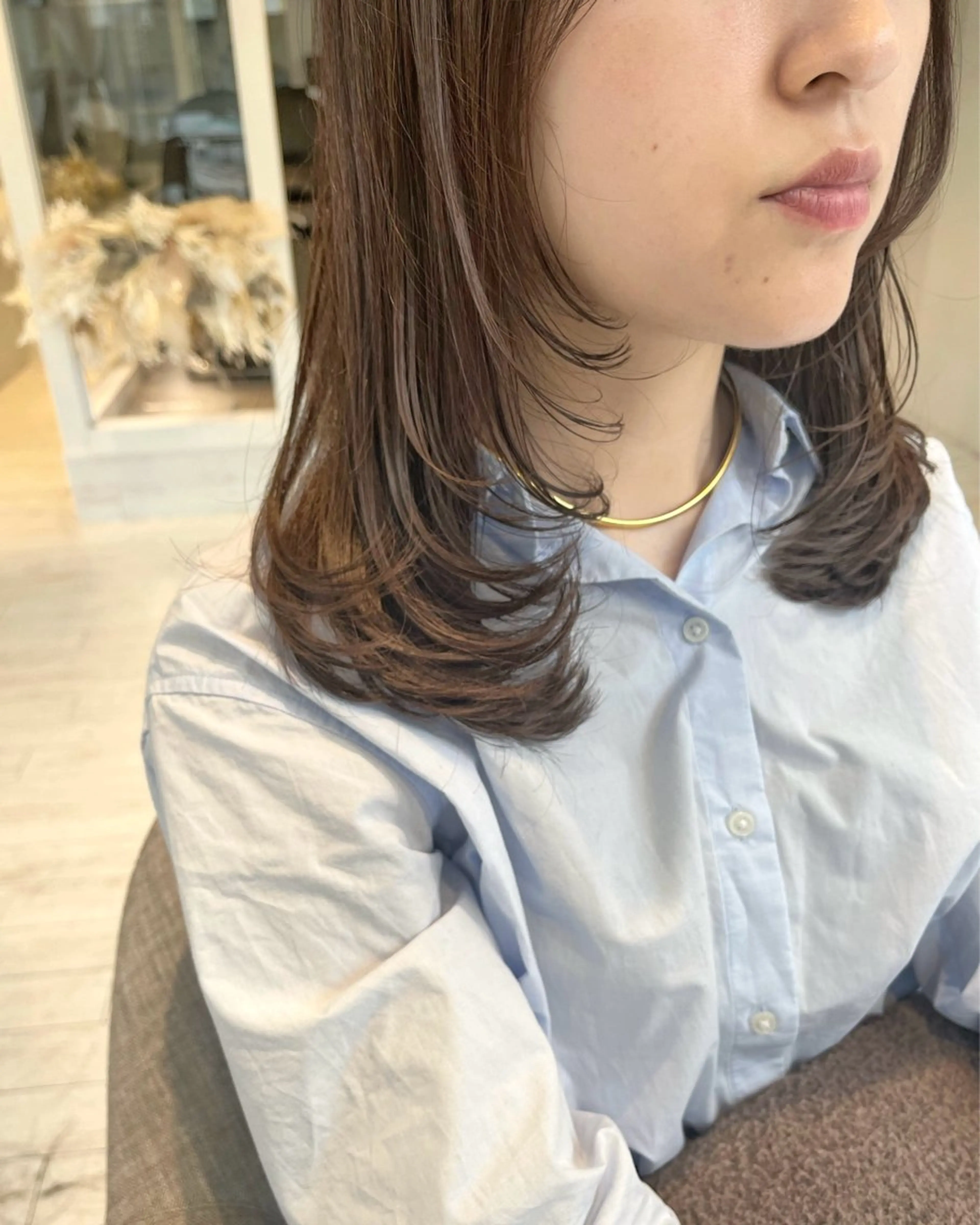 ミディアム レイヤーカット 村上 茉莉花のヘアスタイル