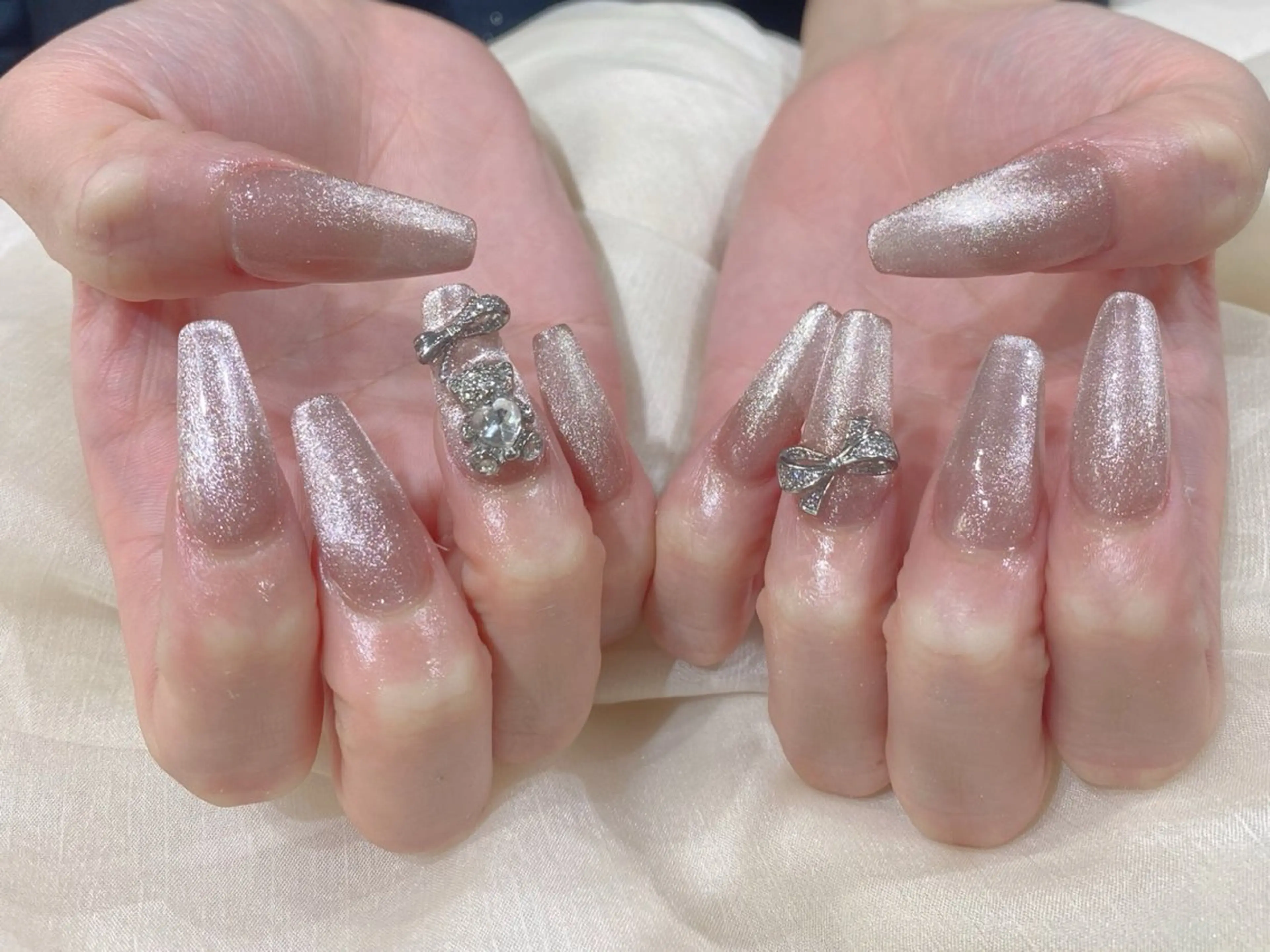 セミロング ハンドネイル Nail  R💫 naoのネイルデザイン