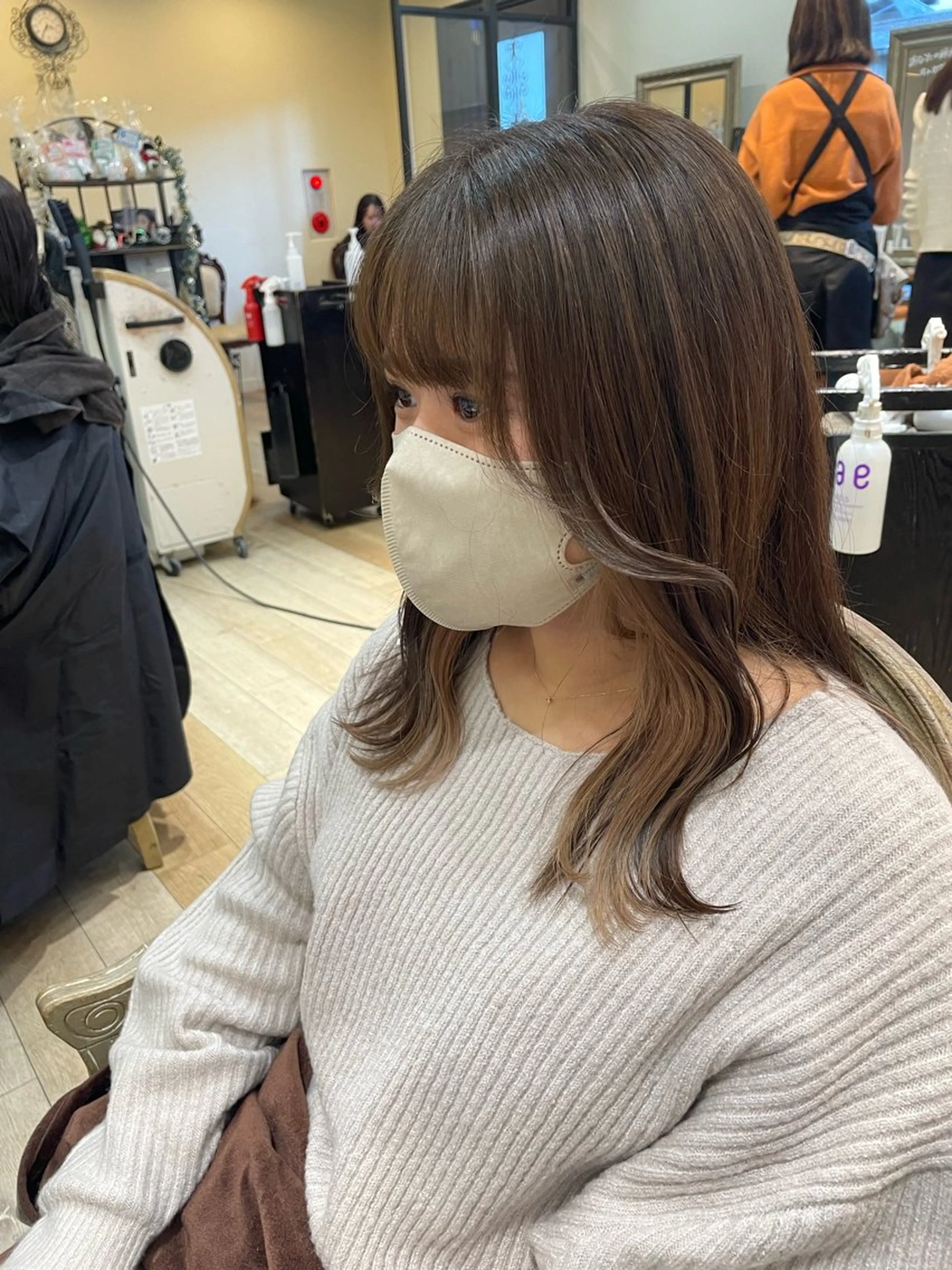 セミロング 亀川蓮 Agu hairのヘアスタイル