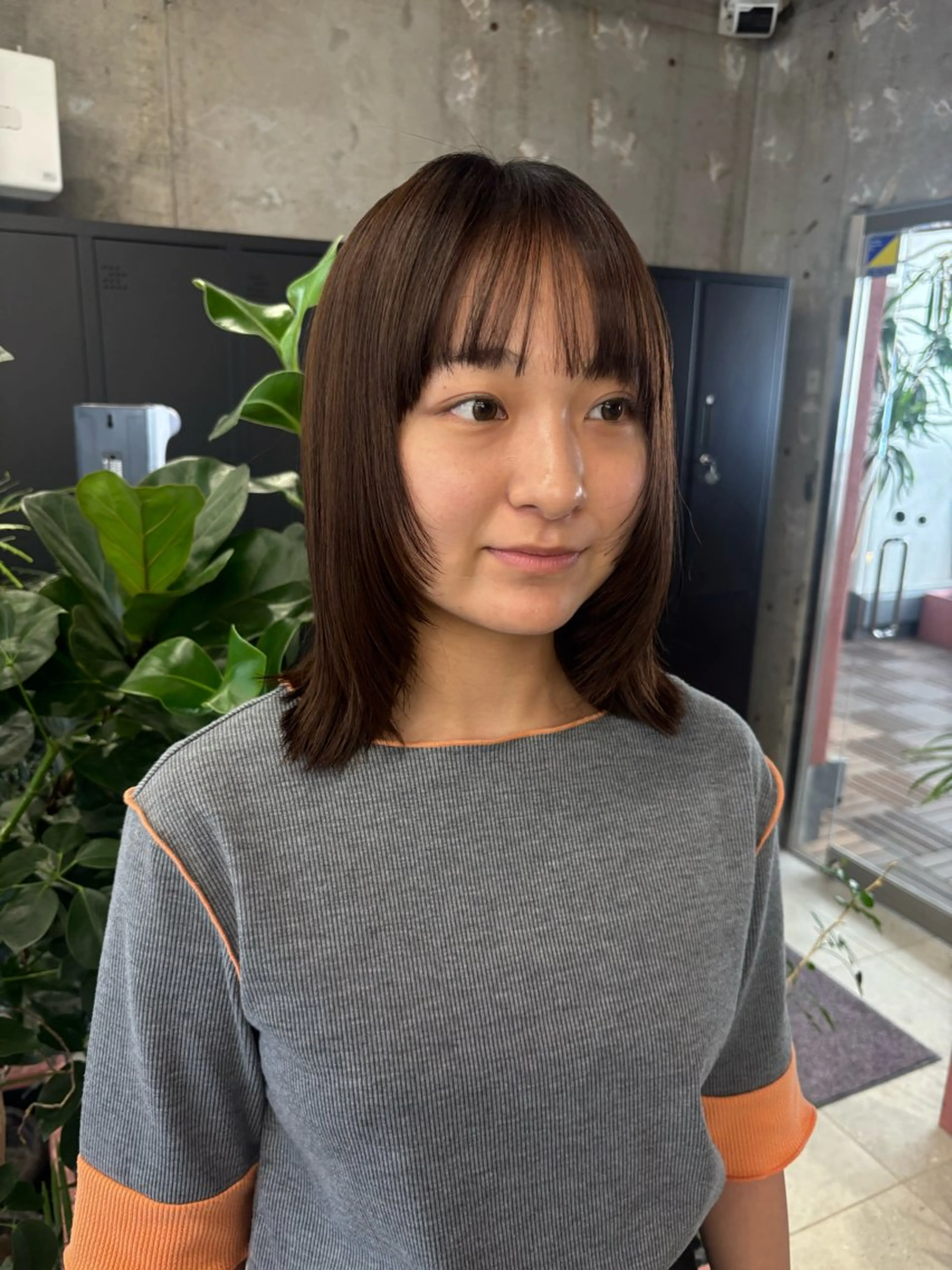ミディアム ミディアムレイヤー レイヤーカット カット トリートメント ほらぐち るいのヘアスタイル