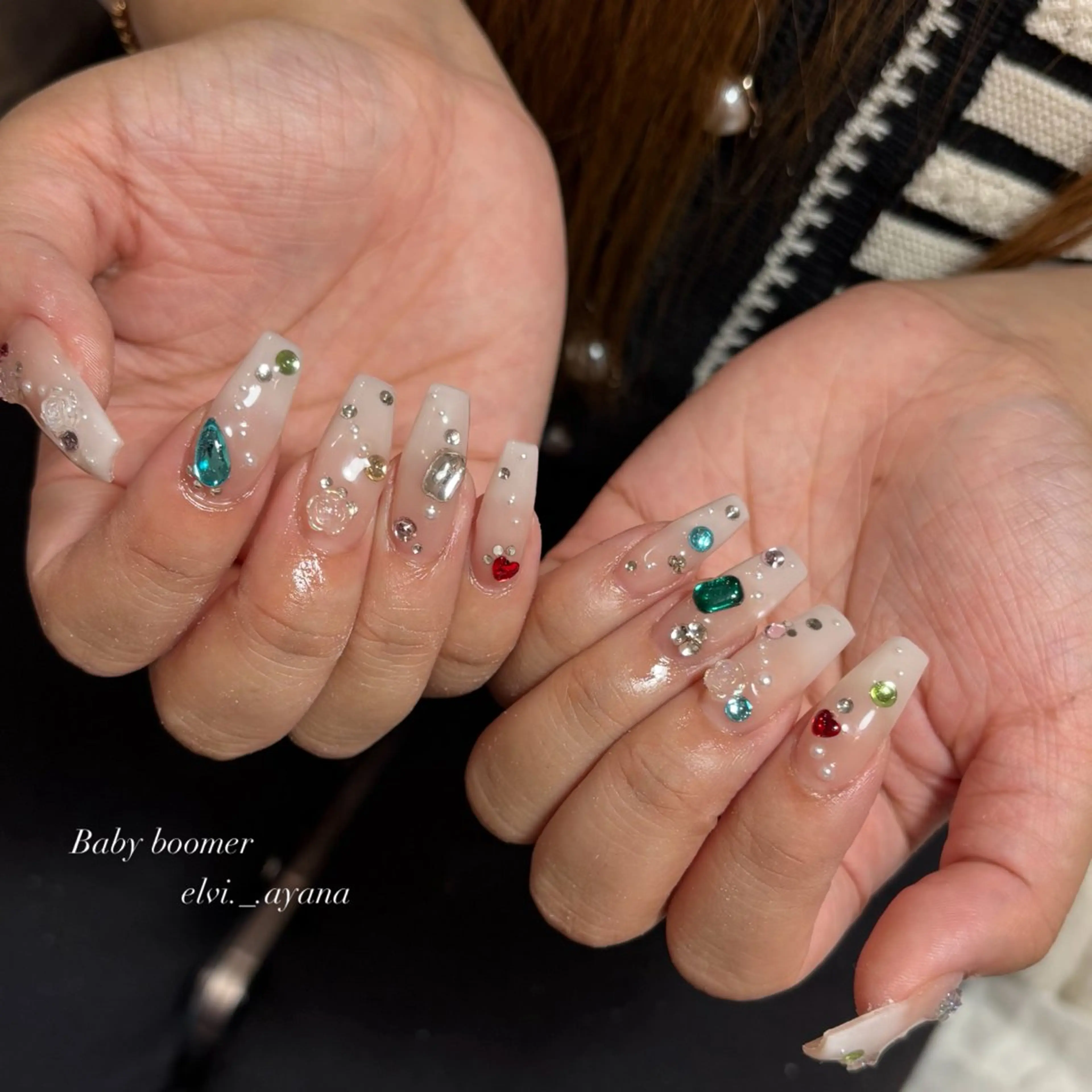 ネイル ハンドネイル SALON ELVI.所属・𝚊𝚢𝚊𝚗𝚊 .のネイルデザイン