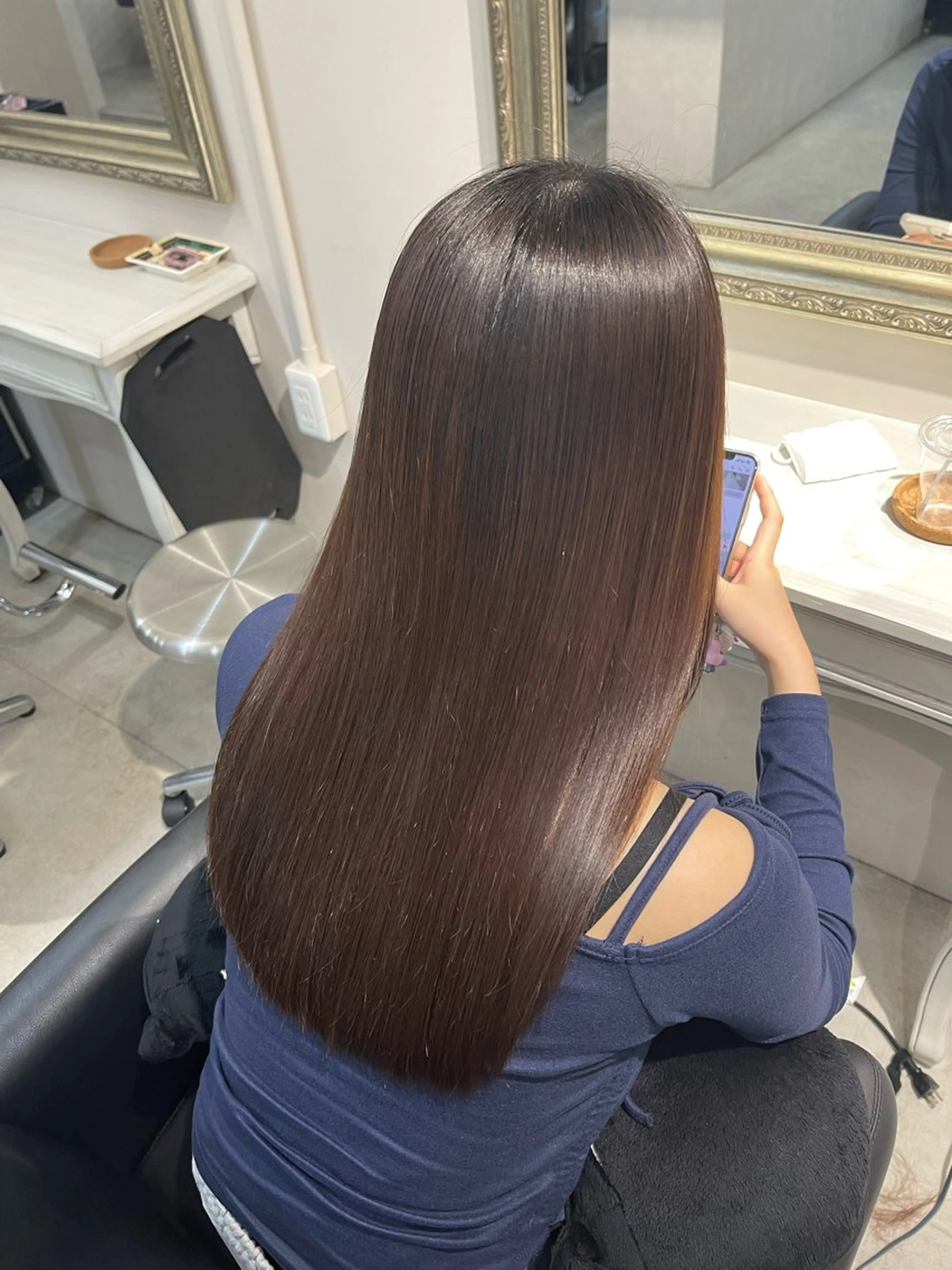 ロング カラー カット 縮毛矯正 トリートメント レイヤー/ 髪質改善/NENEのヘアスタイル