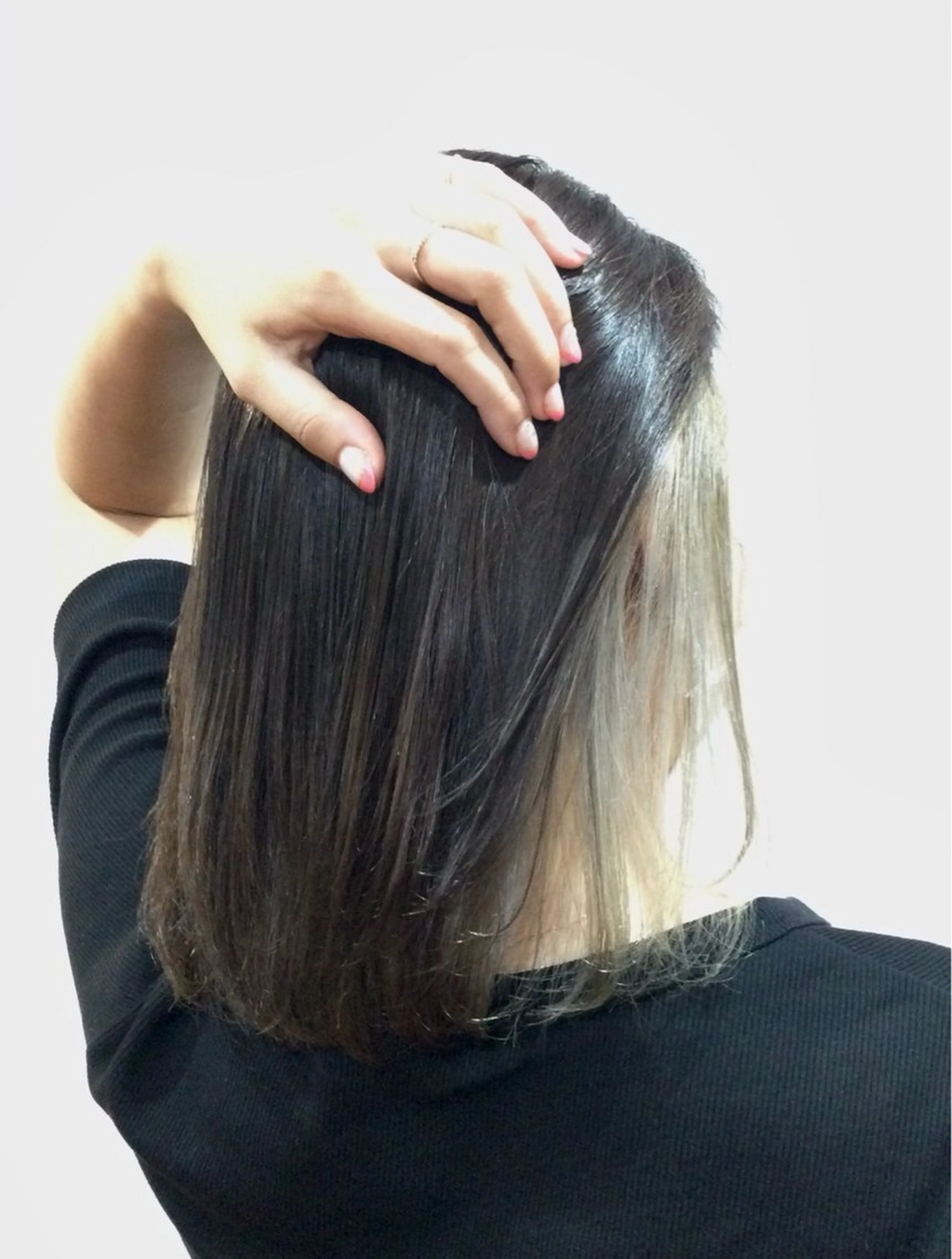 ミディアム カラー ブリーチ ケアブリーチ インナーカラー トリートメント Annon プライベートサロンのヘアスタイル