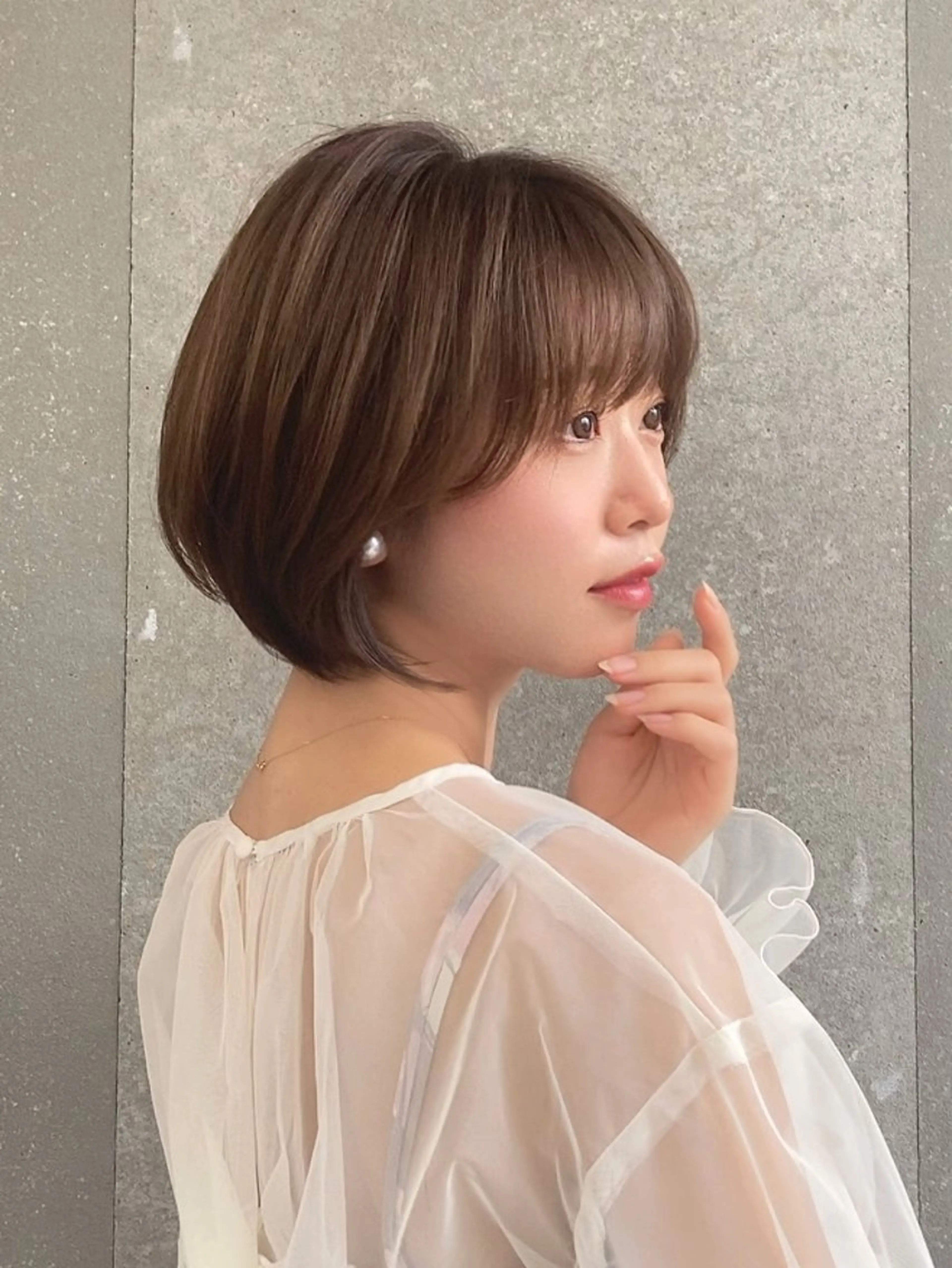 ショート カラー ショートボブ ボブ レイヤーカット ショートヘア カット ヘアカラー トリートメント 💎ボブ/似合わせの 達人/縮毛矯正/畔上のヘアスタイル