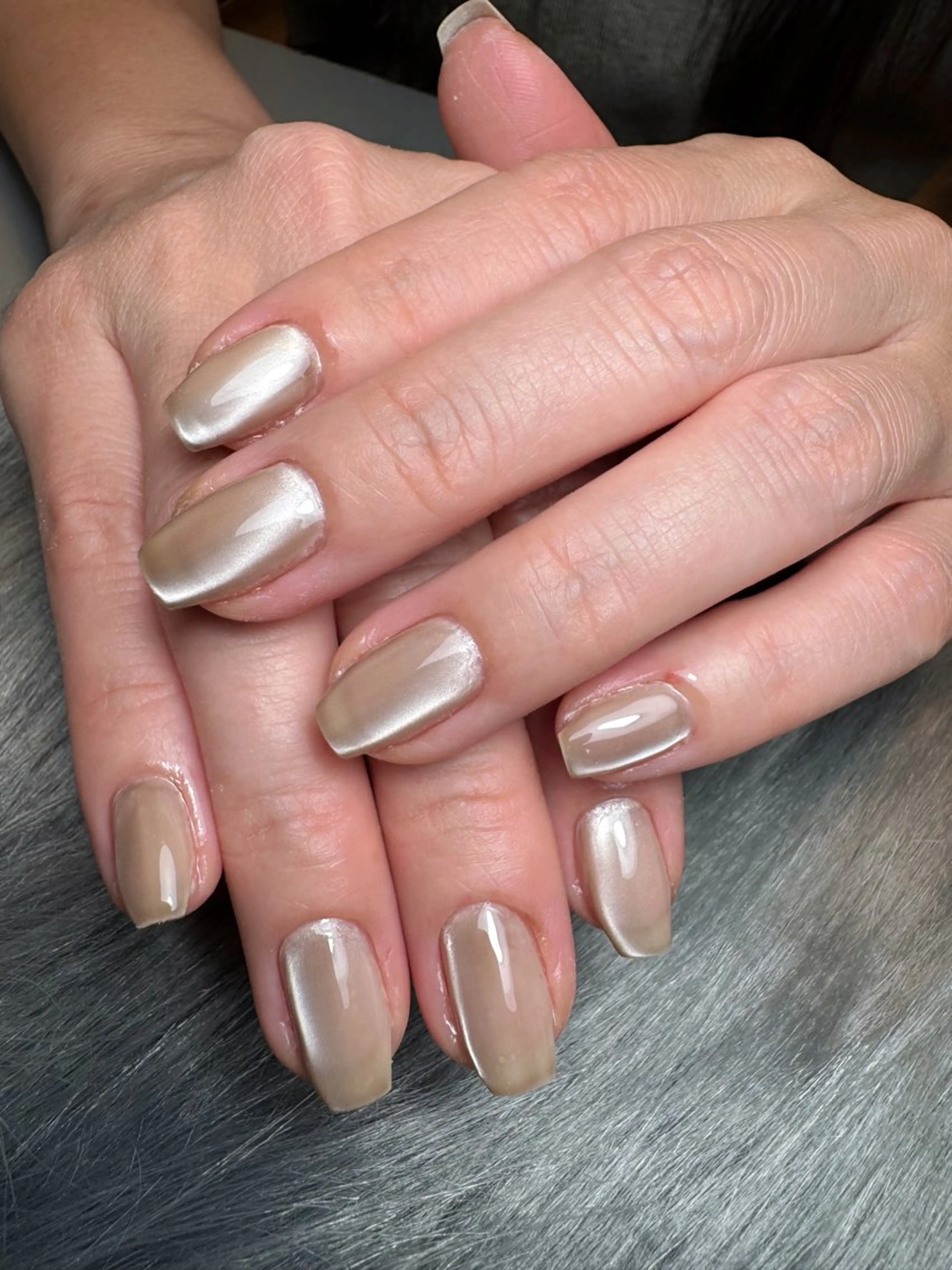 ネイル ブルー マグネットネイル ハンドネイル K&R Nail所属・Nail Salon K&Rのネイルデザイン