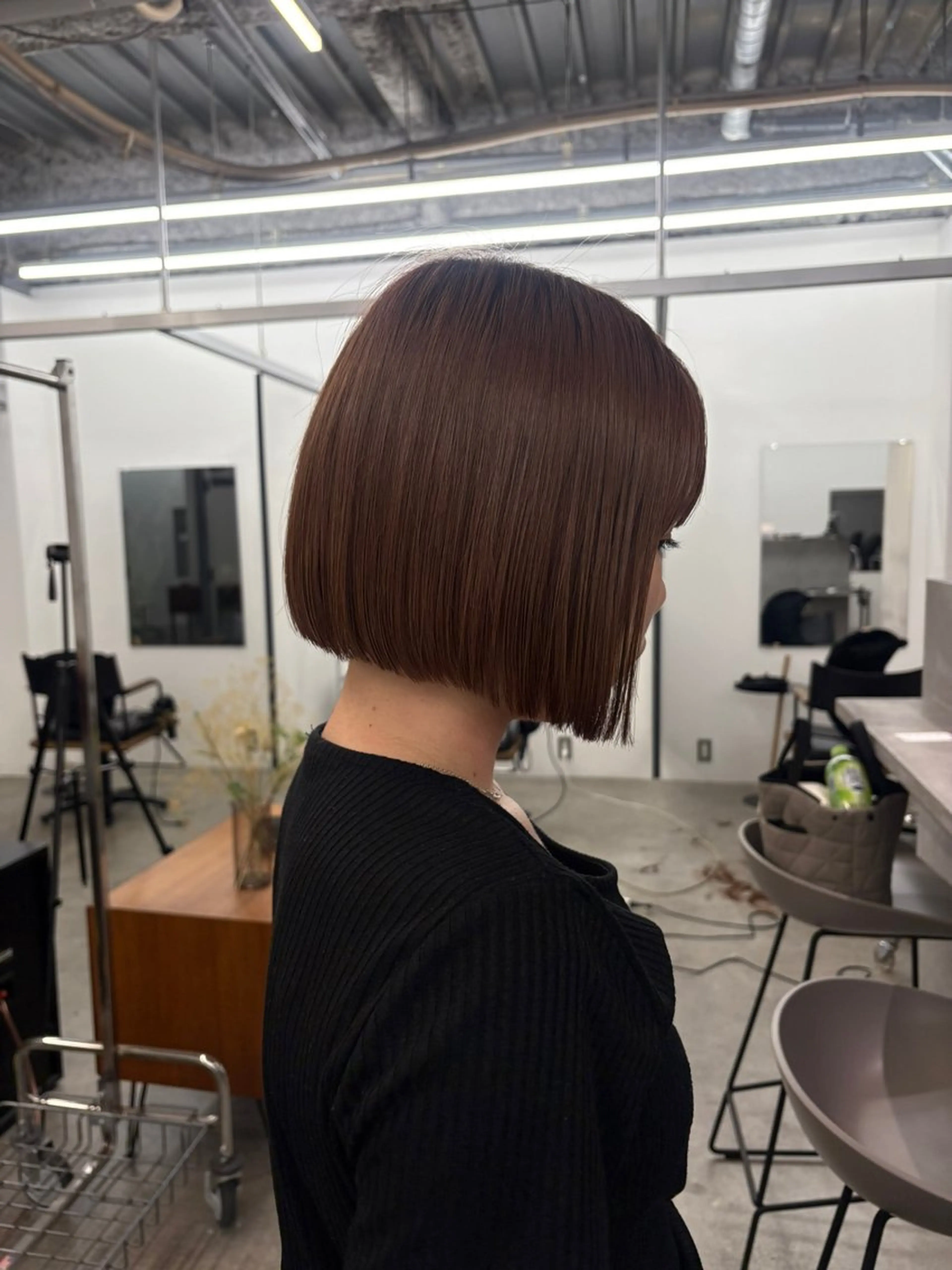 ショート ボブ カット パーマ×透明感カラー MIOのヘアスタイル