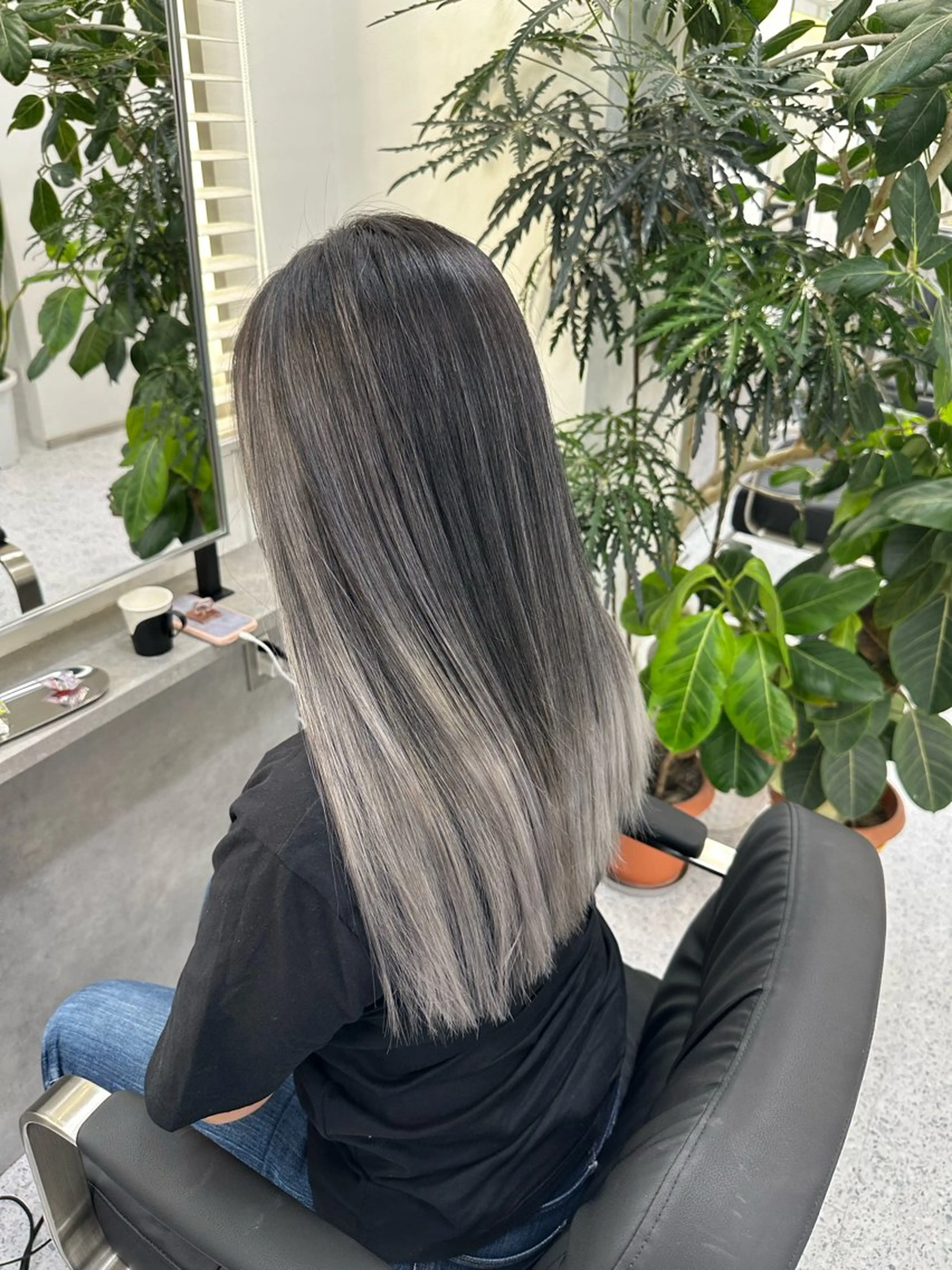 ロング カラー ヘアアレンジ ヘアカラー トリートメント 久米 治仁のヘアスタイル